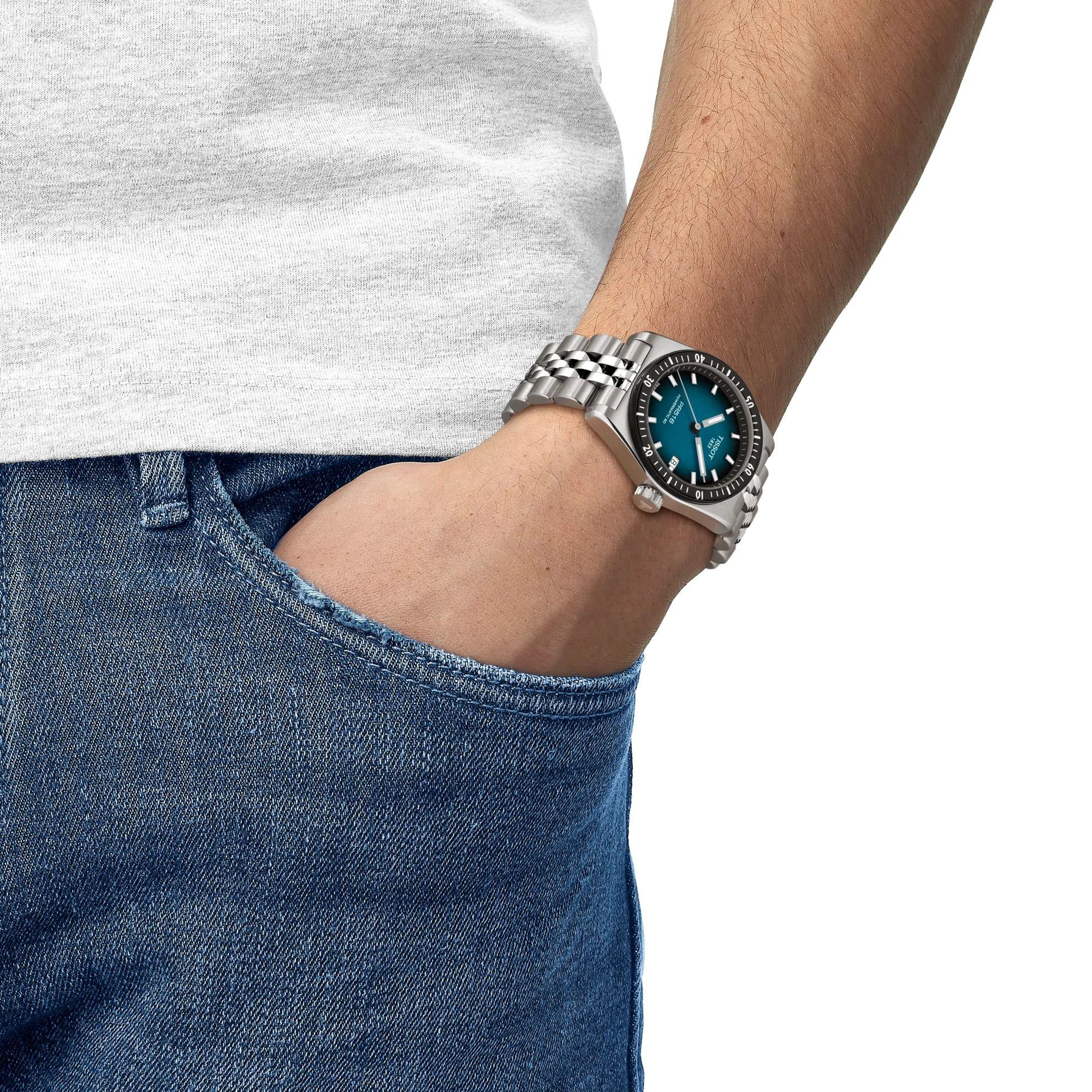 Reloj Tissot PR 516 38MM Acero Verde-3