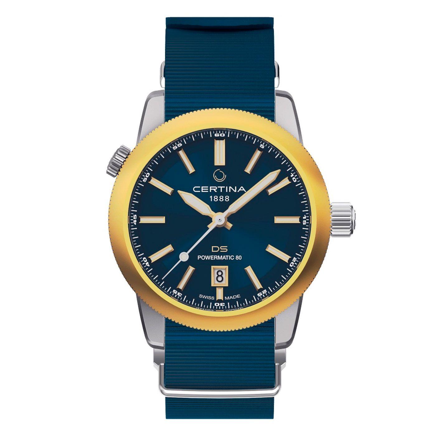 Reloj Certina DS+ Automatico Set 4 en 1 Azul-2