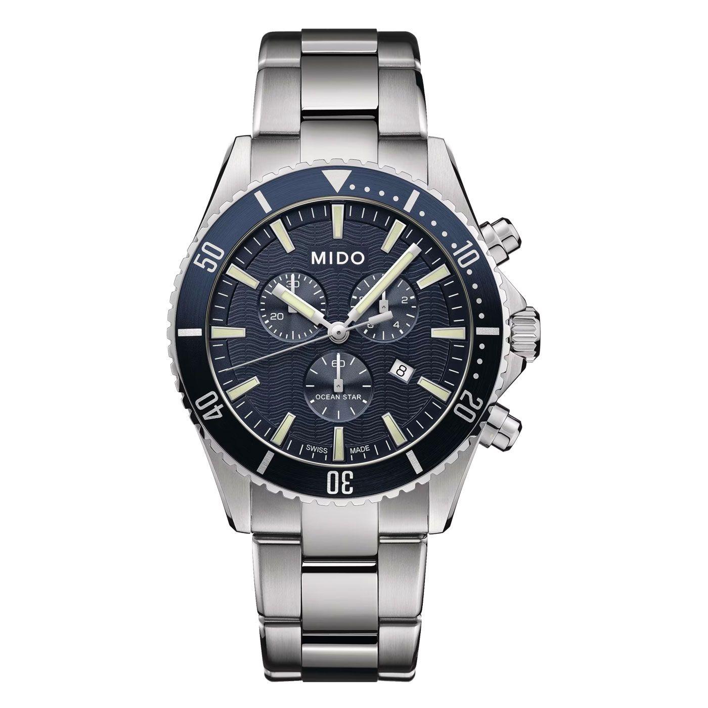 Reloj Mido Ocean Star Quartz Acero Textil-0