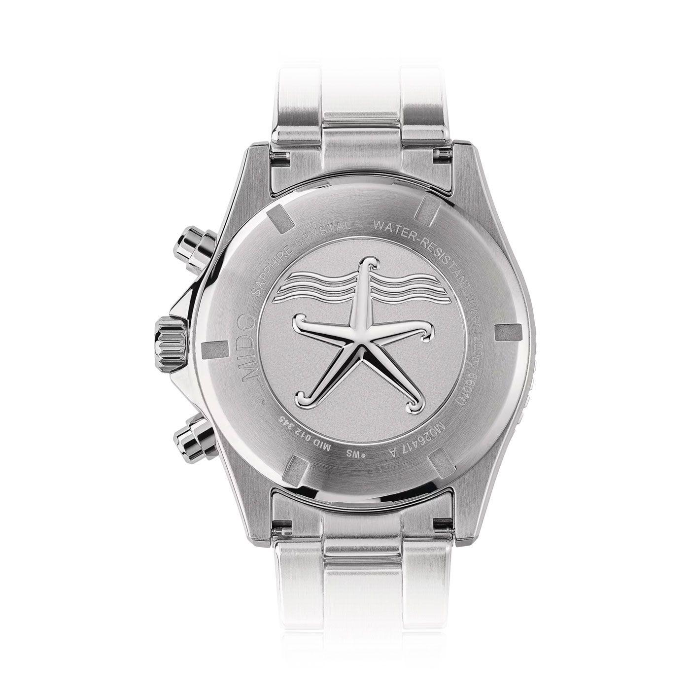 Reloj Mido Ocean Star Quartz Acero Textil-1
