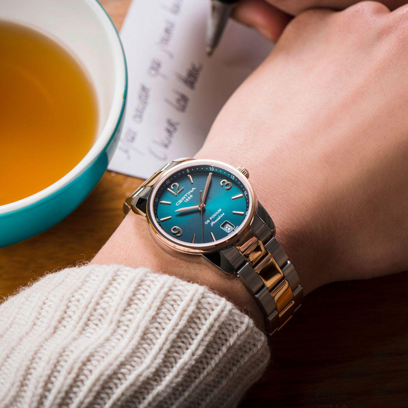 Reloj Certina DS Podium Bicolor Verde-1