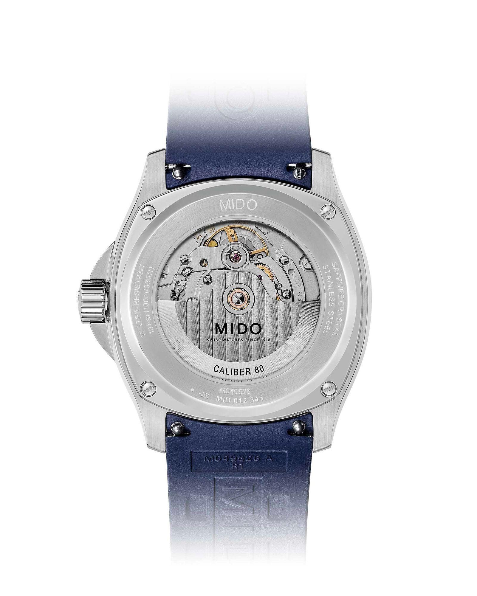 Reloj Mido Multifort TV Big Date Resina Azul-1