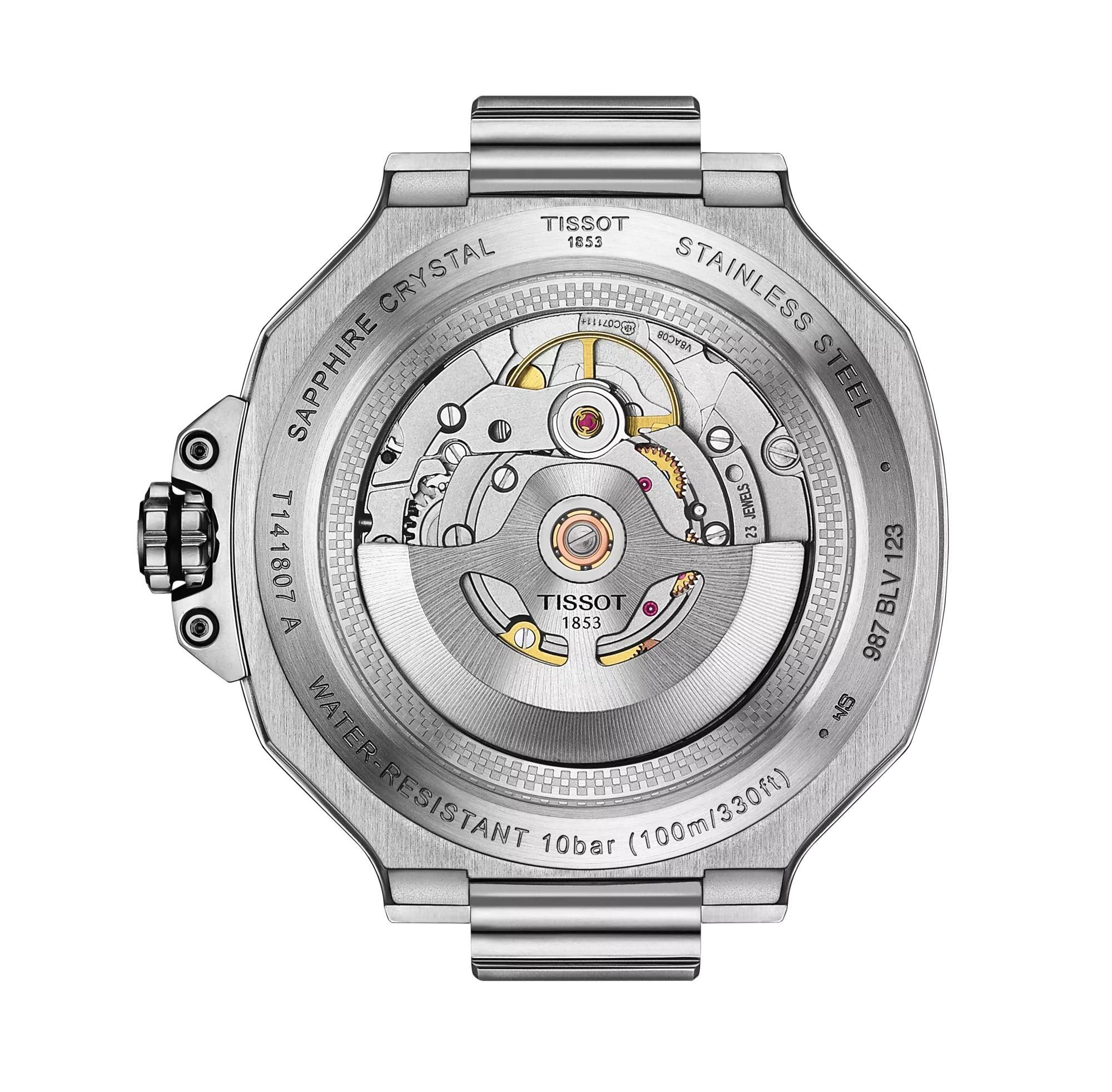 Reloj Tissot T-Race Chronograph Powermatic 80 Silicona Negro-1