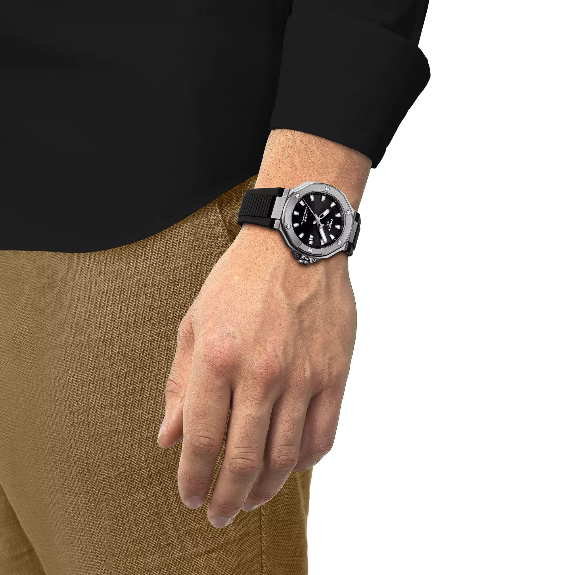 Reloj Tissot T-Race Chronograph Powermatic 80 Silicona Negro-3