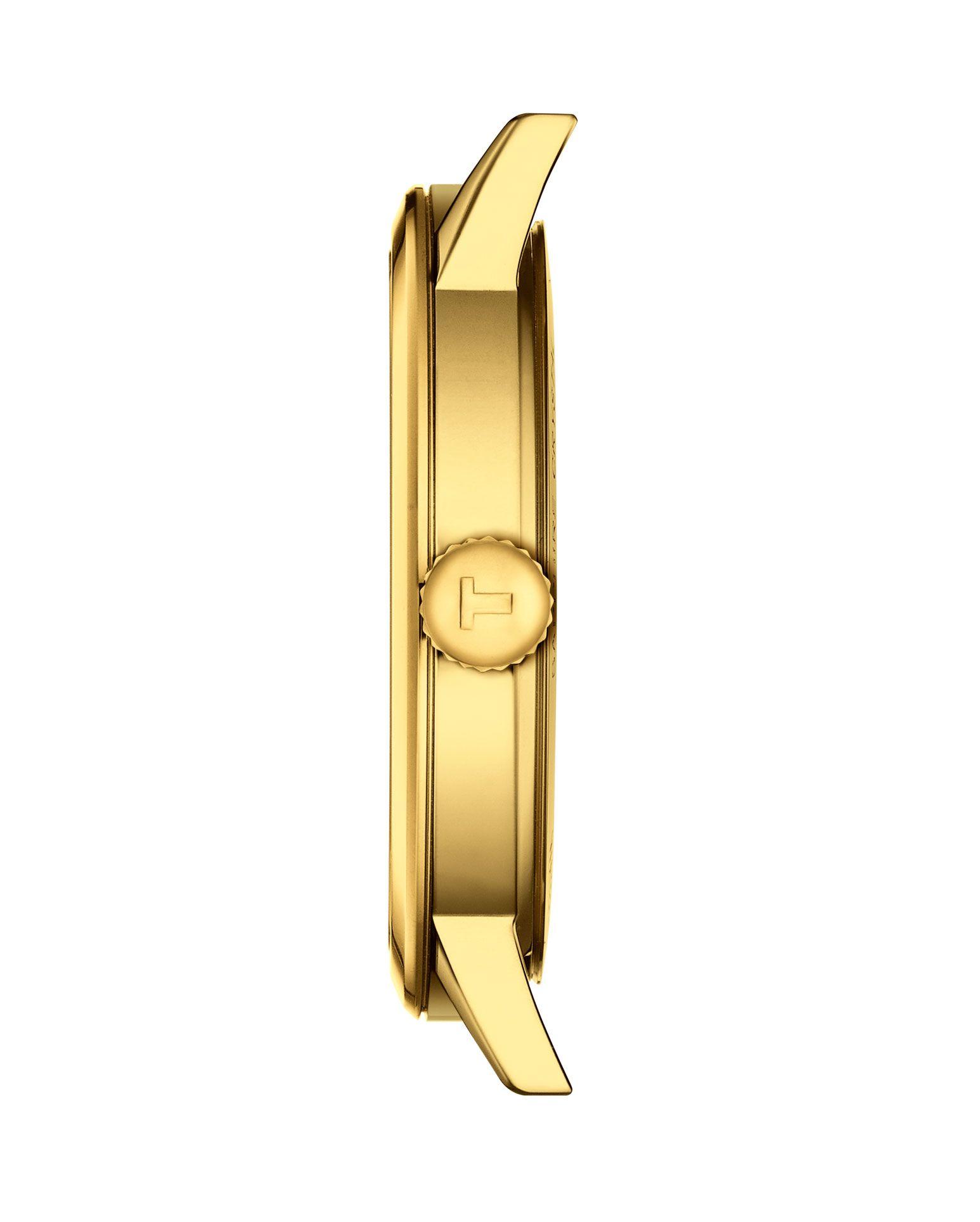 Reloj Tissot Classic Dream Cuero Dorado-2