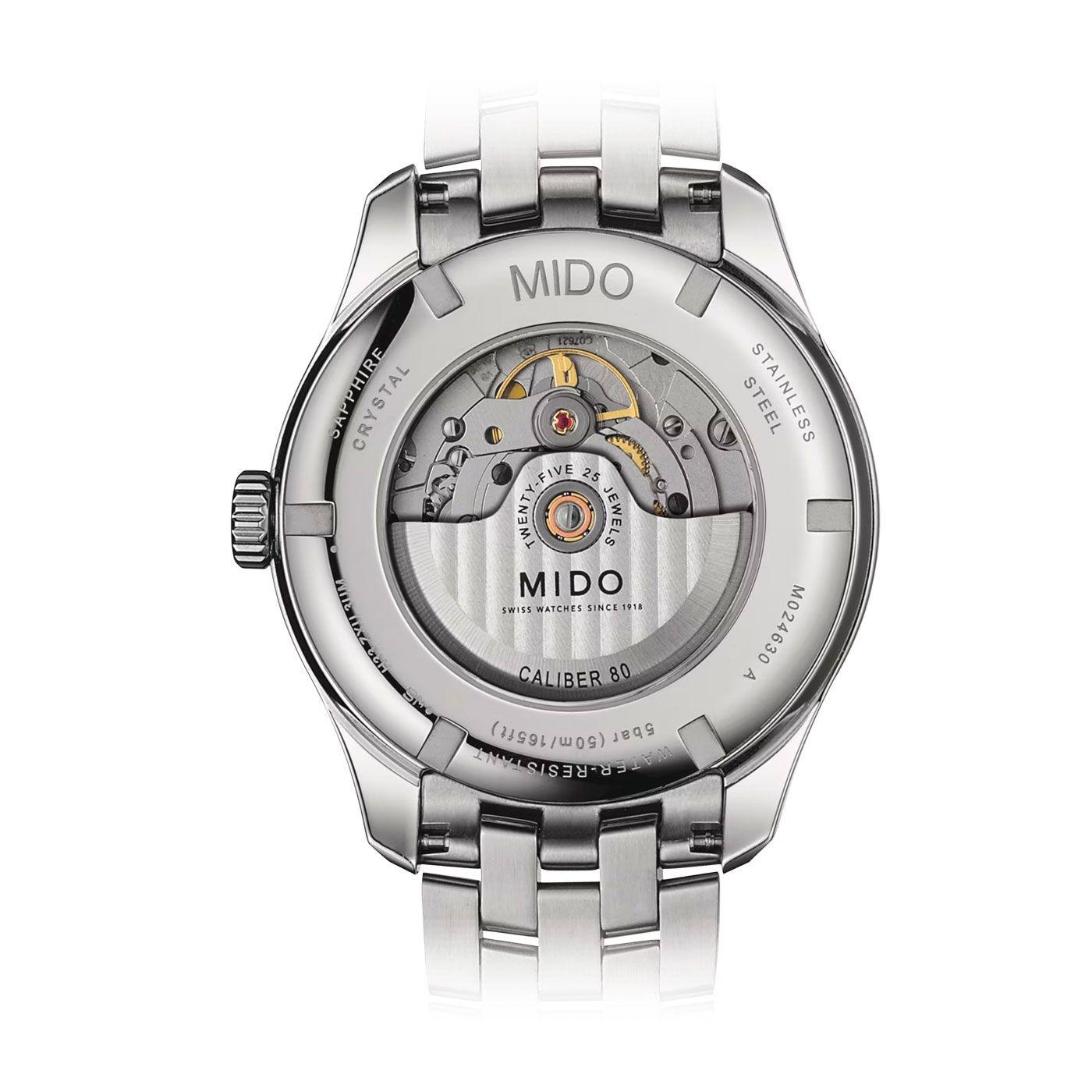 Reloj Mido Belluna Sunray Acero-1