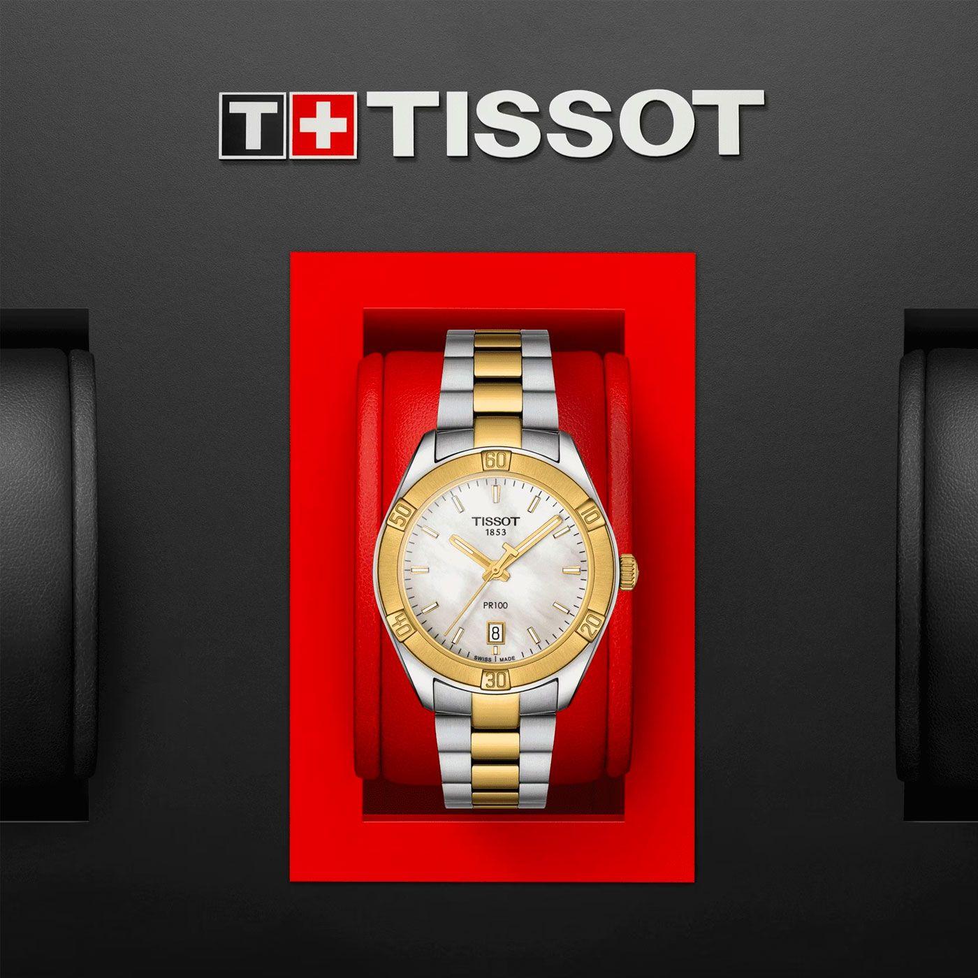 Reloj Tissot PR 100 Sport Chic Oro-3