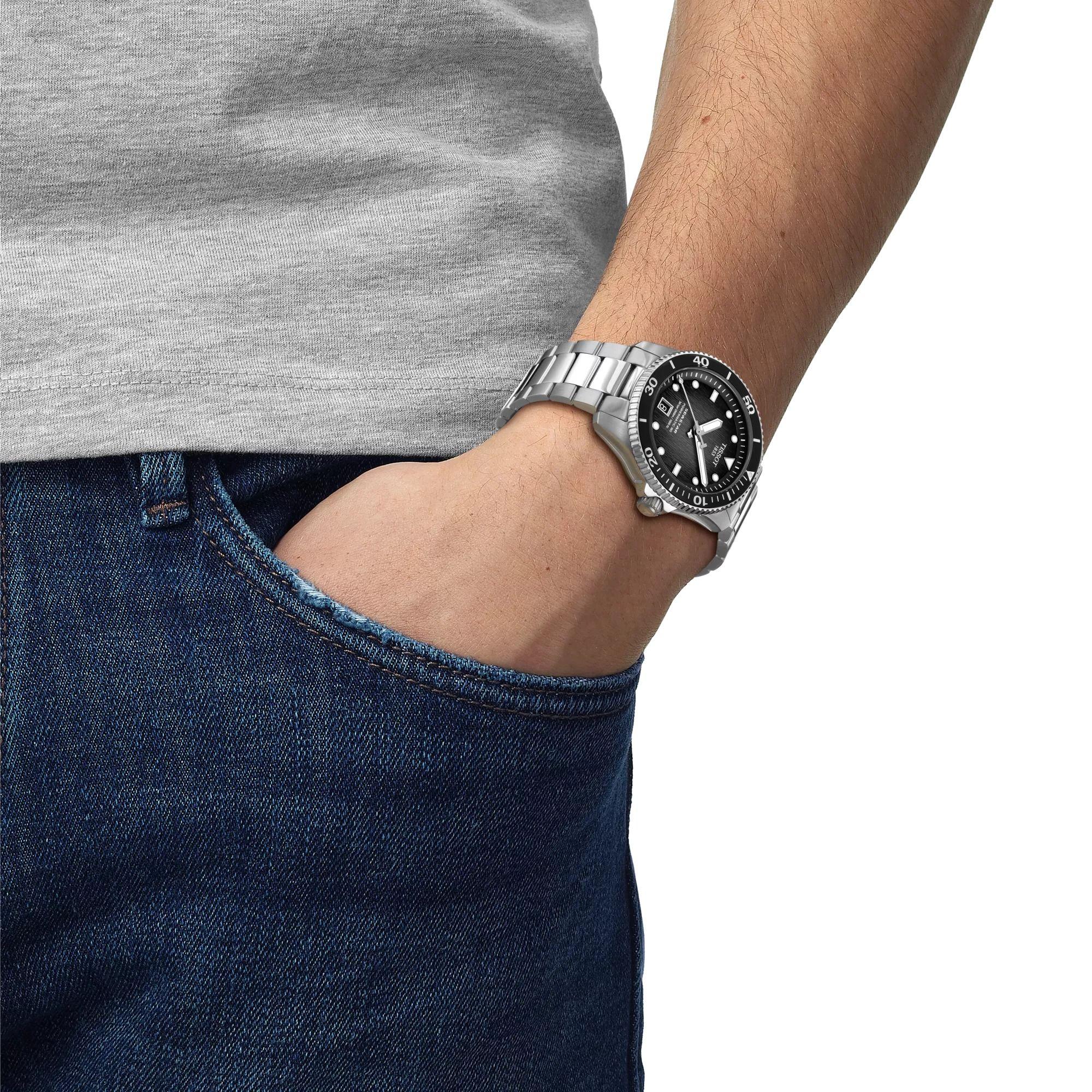 Reloj Tissot Seastar 1000 Powermatic 80 Grafito-2
