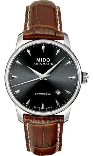 Reloj Mido Baroncelli Cuero Café-2