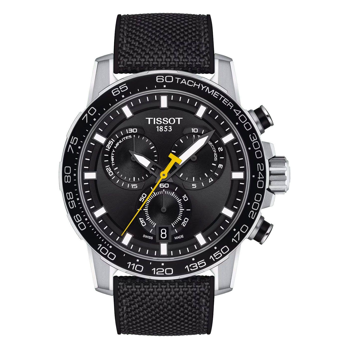 Reloj Tissot Supersport Chrono Textil Negro-0