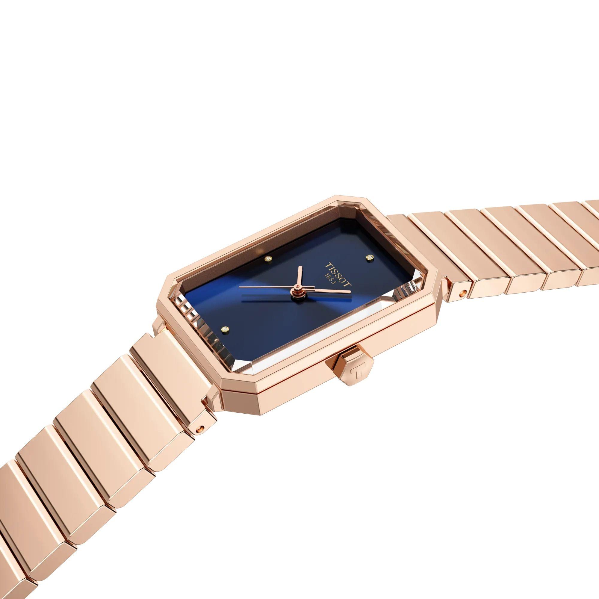 Reloj Tissot SRV Oro Rosa Azul-3