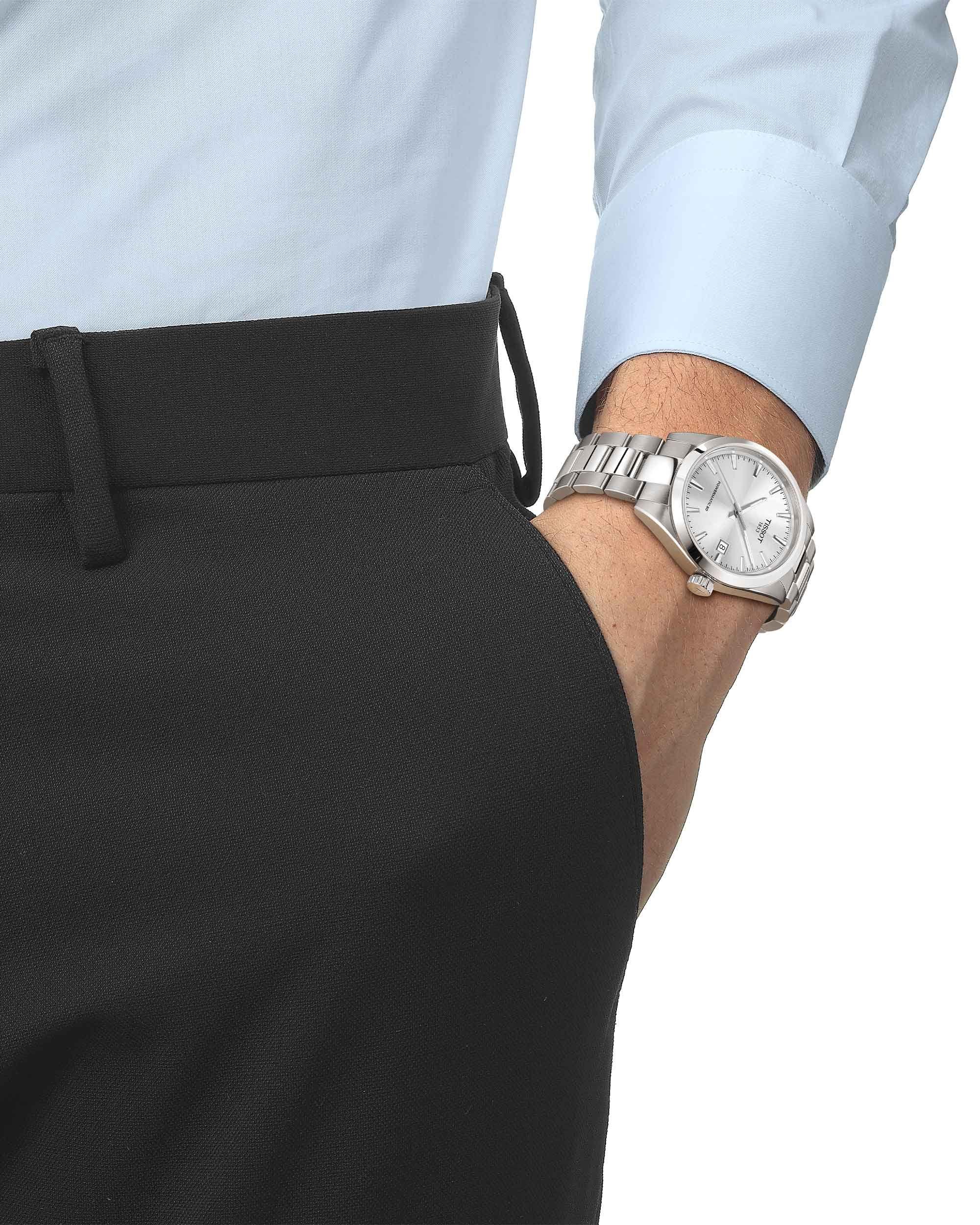 Reloj Tissot Gentleman 38MM Acero Gris-3