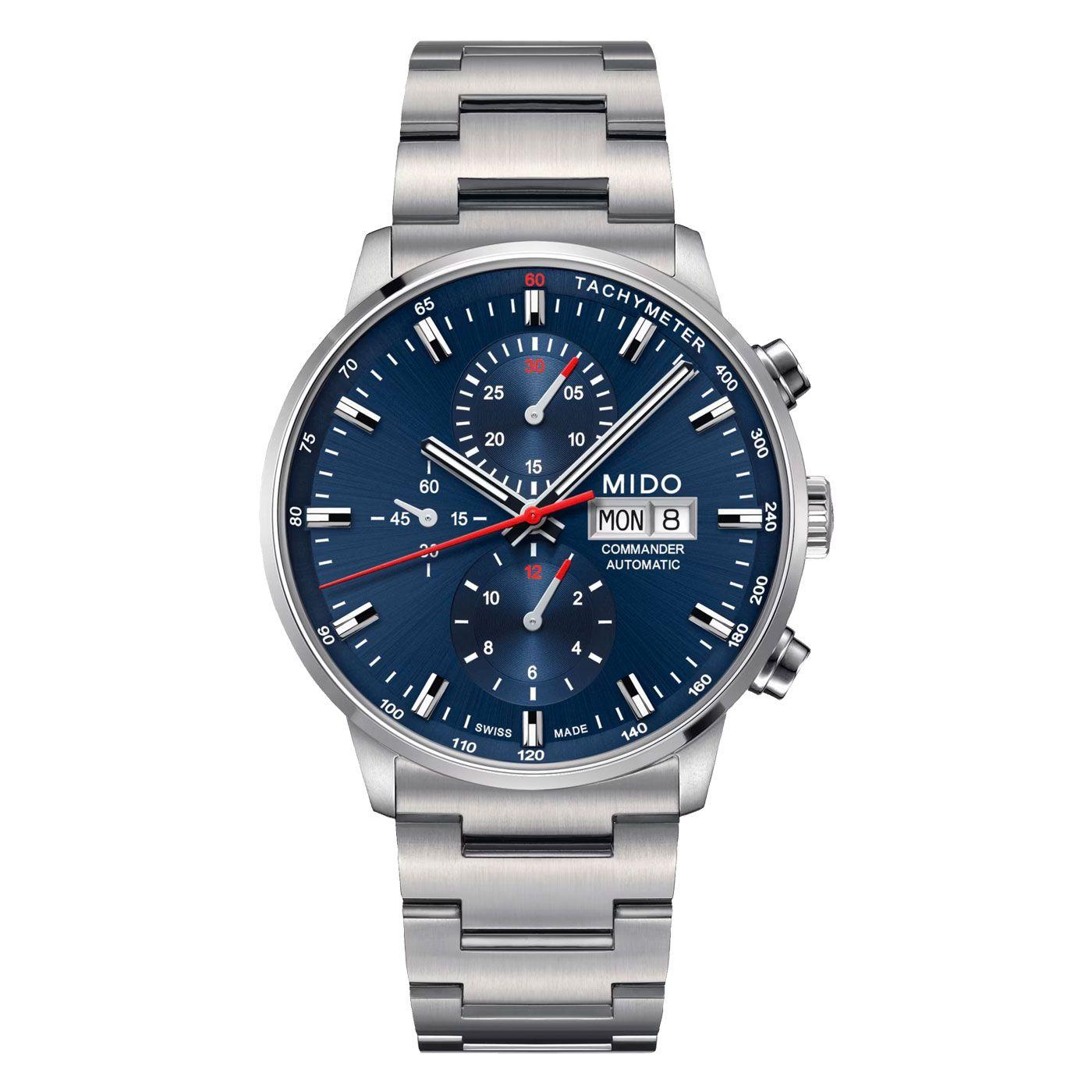 Reloj Mido Commander Chronograph Acero-0