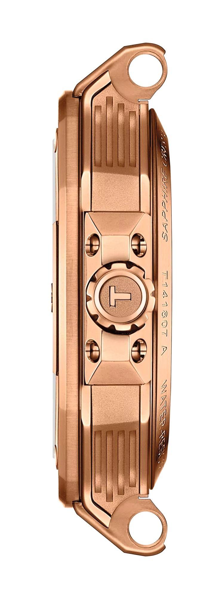 Reloj Tissot T-Race Chronograph Powermatic 80 Silicona Oro Rosa-2