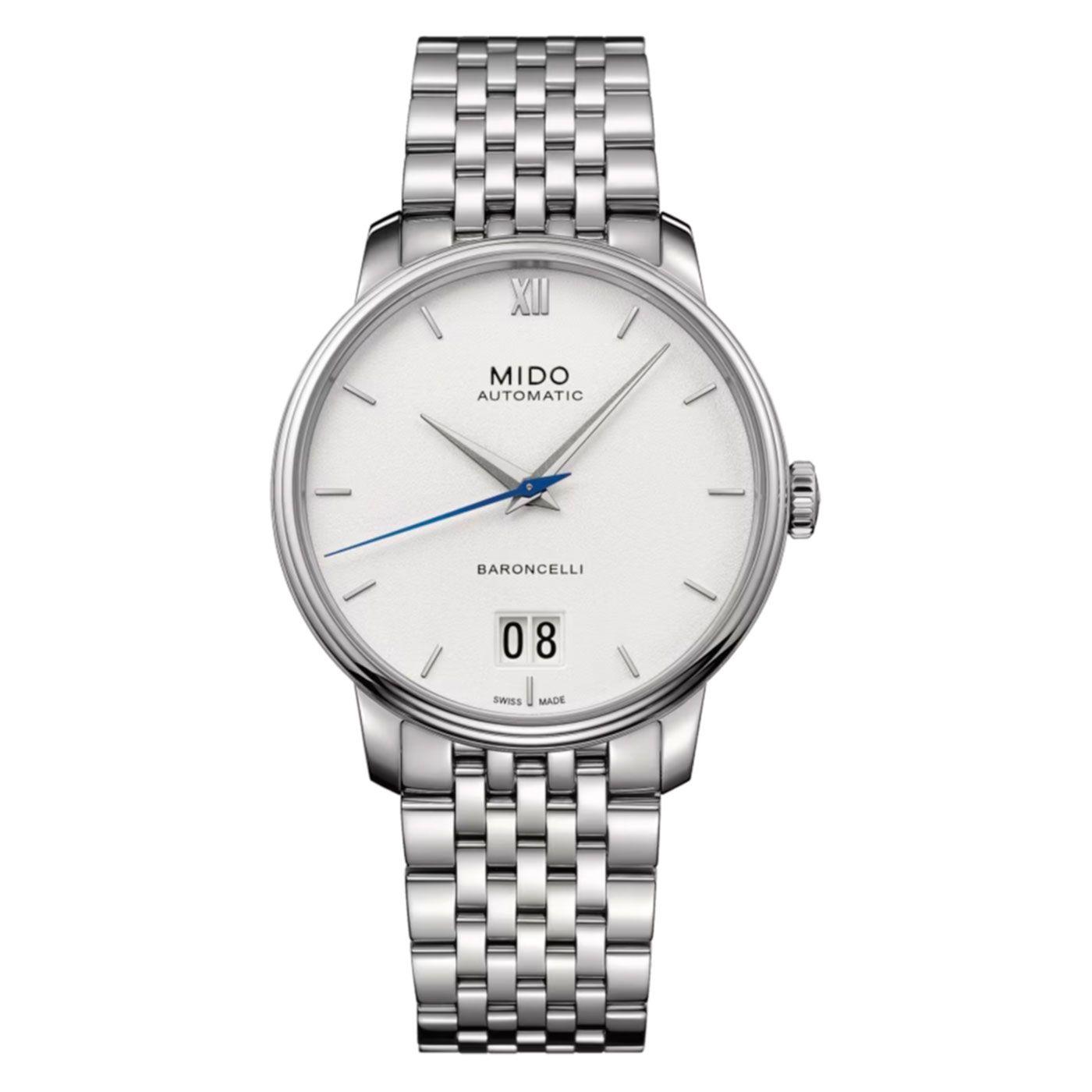 Reloj Mido Baroncelli Big Date Acero-0