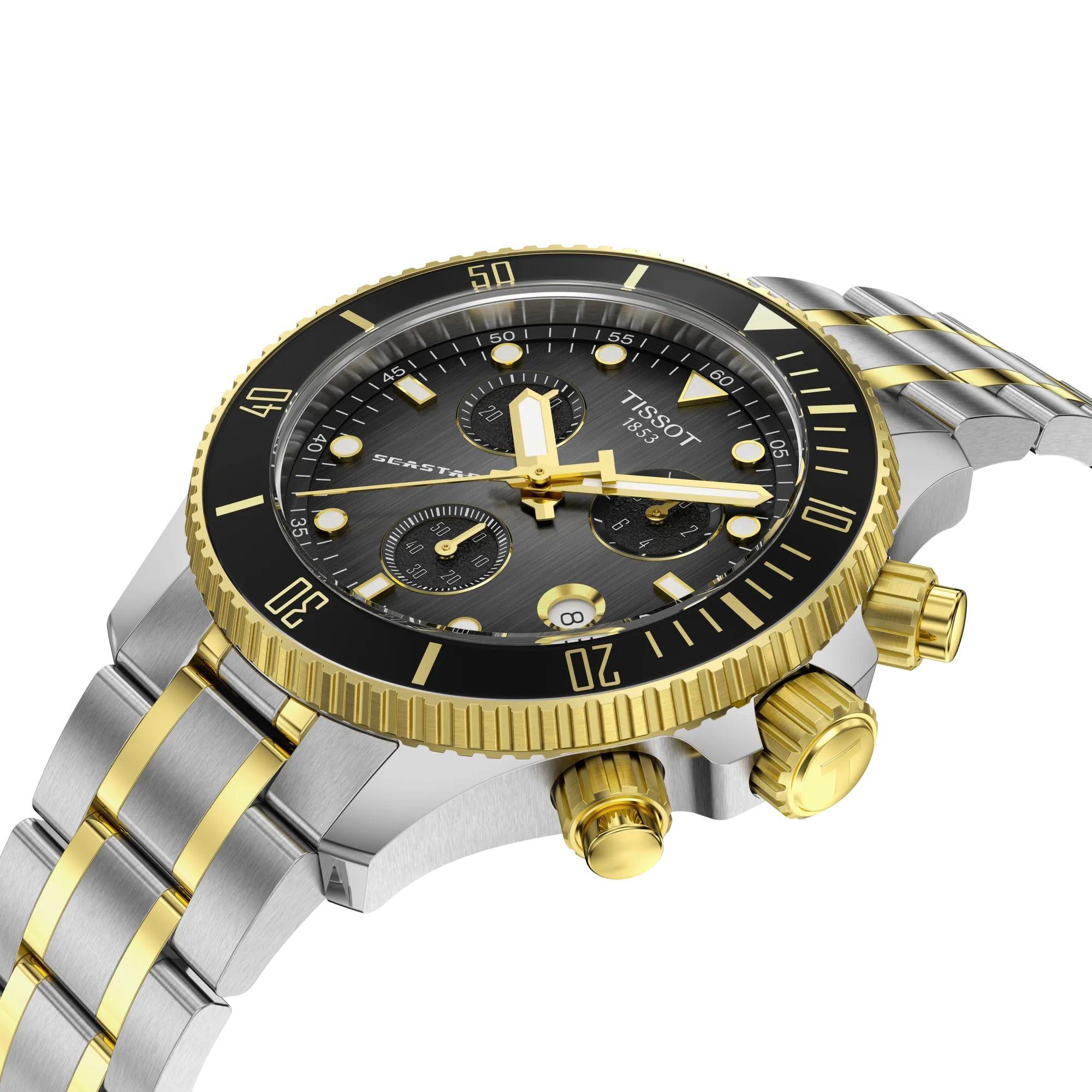 Reloj Tissot Seastar 1000 Chronograph Bicolor-3