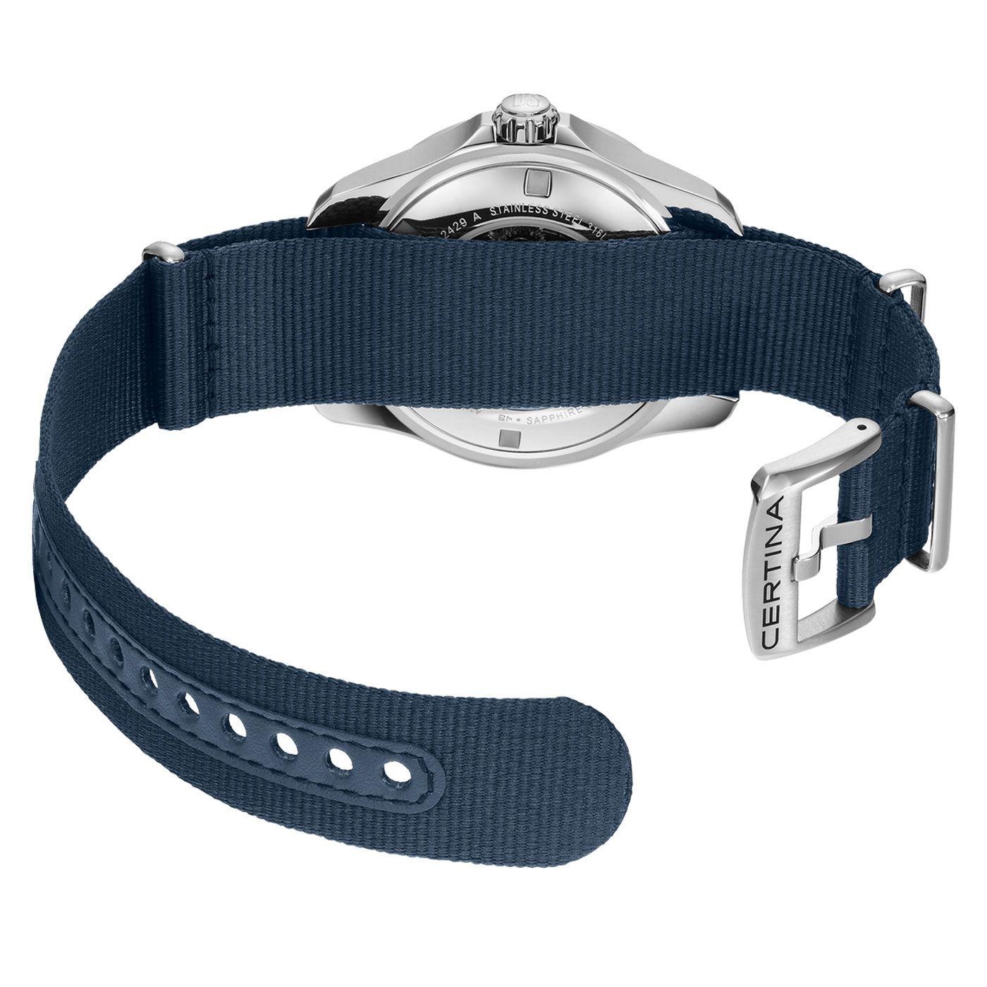 Reloj Certina DS Action GMT Textil Azul-1