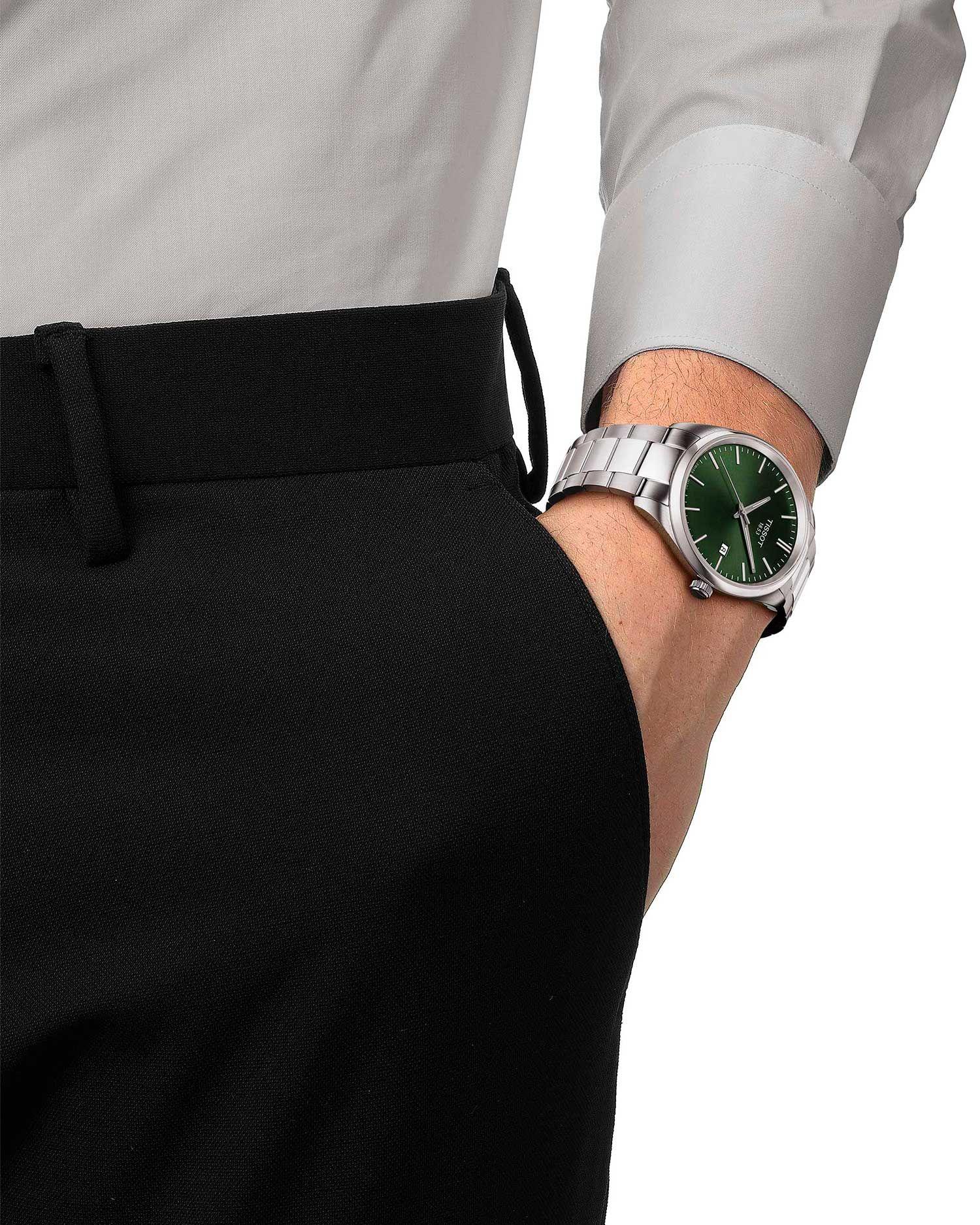 Reloj Tissot Pr100 Acero Verde-3
