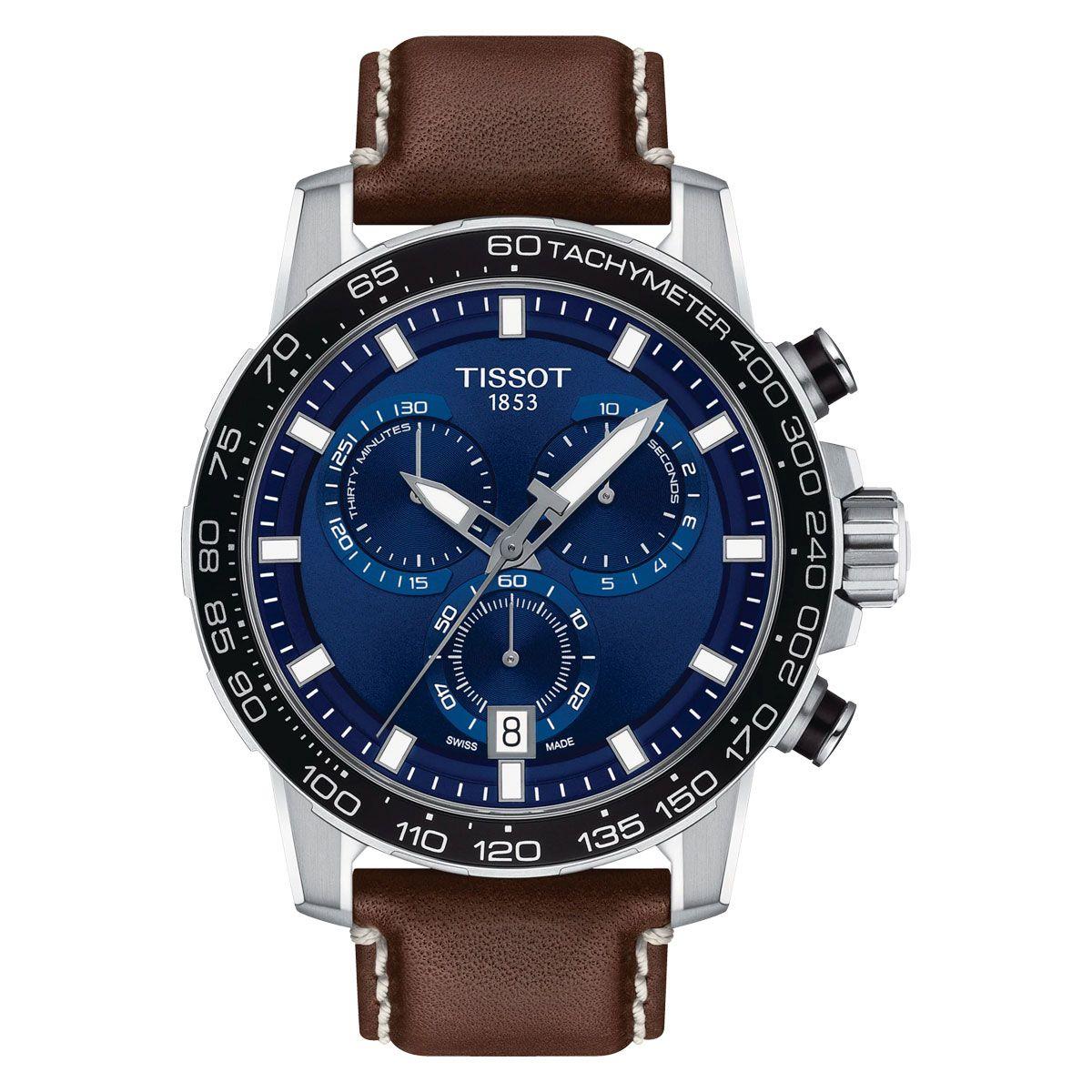 Reloj Tissot Supersport Chrono Marrón Azul-0