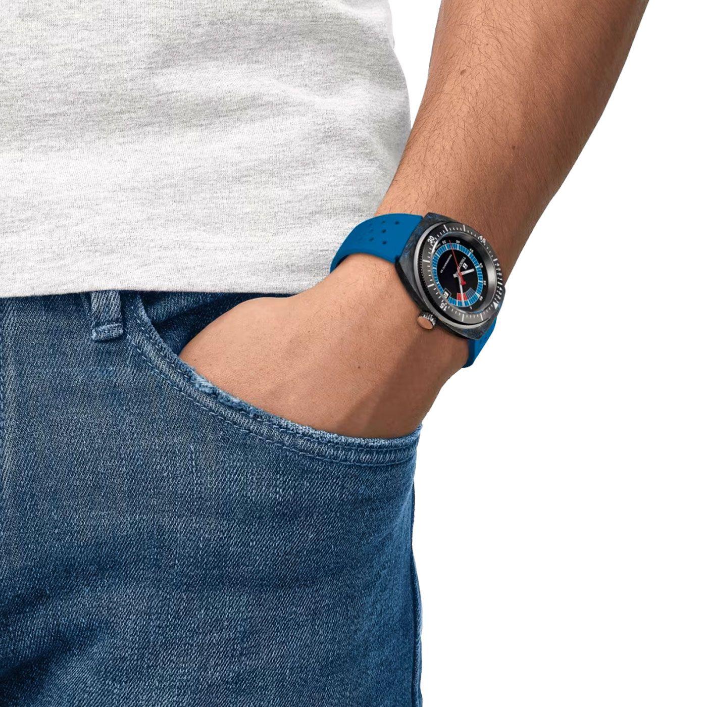Reloj Tissot Sideral Powermatic 80 Azul-2