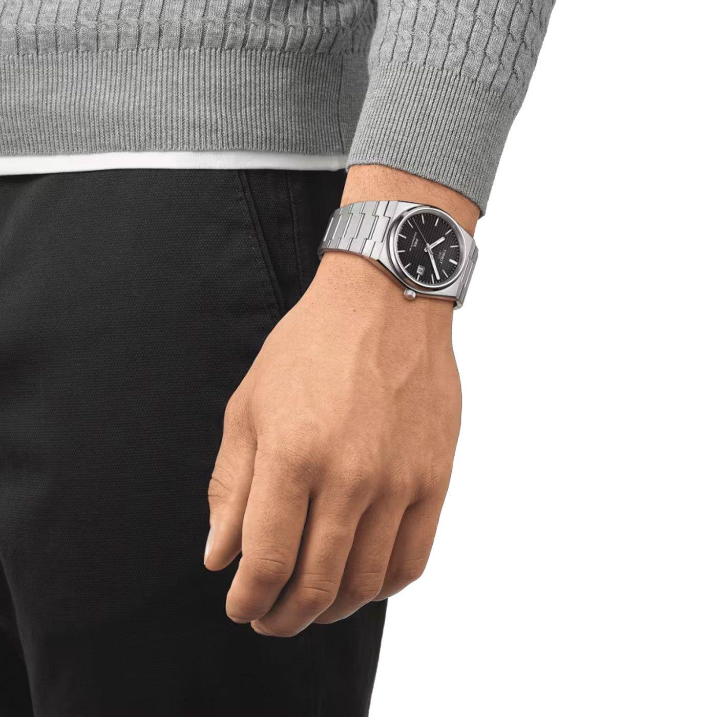 Reloj Tissot PRX Powematic 80 Acero Negro-2