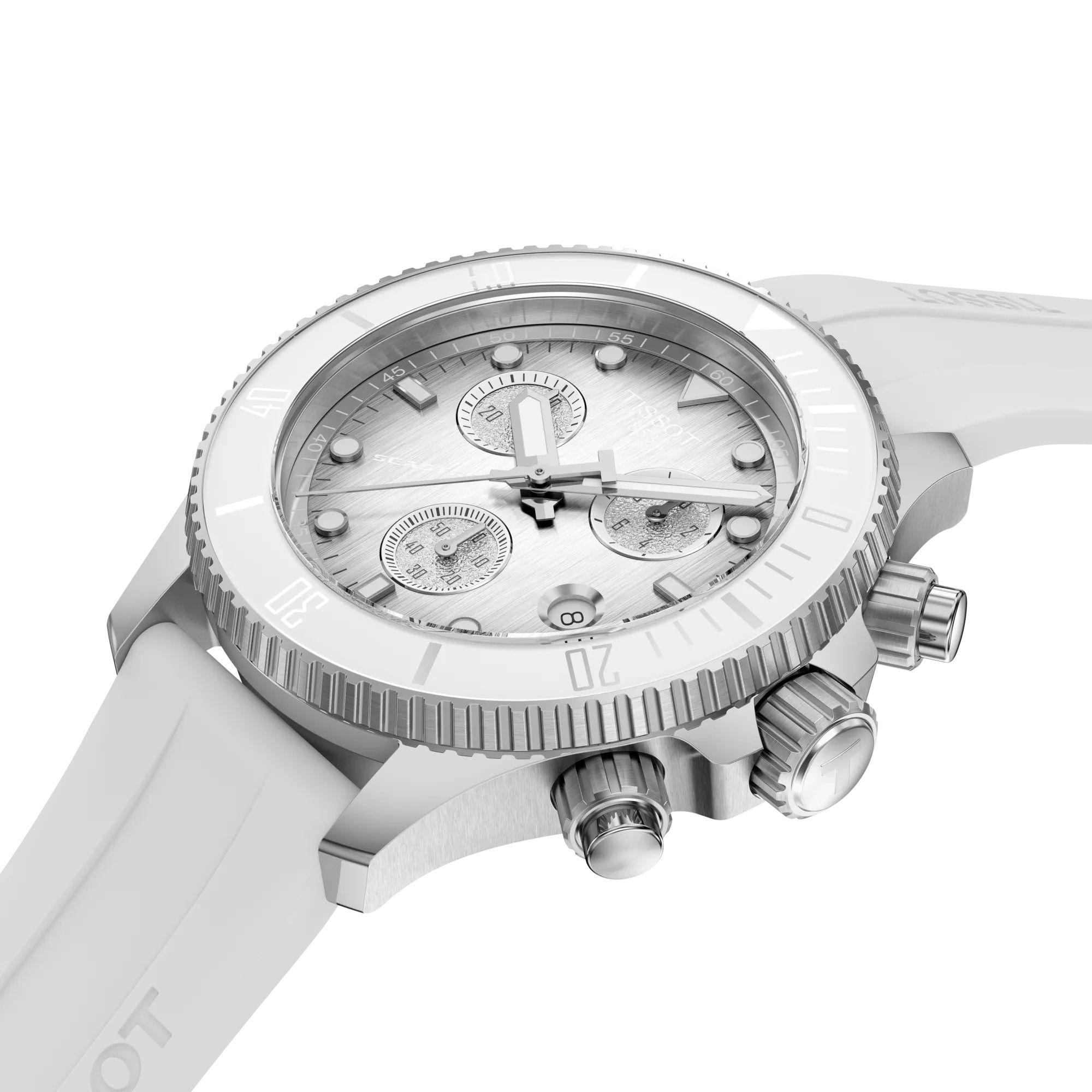 Reloj Tissot Seastar 1000 Chronograph Blanco-3