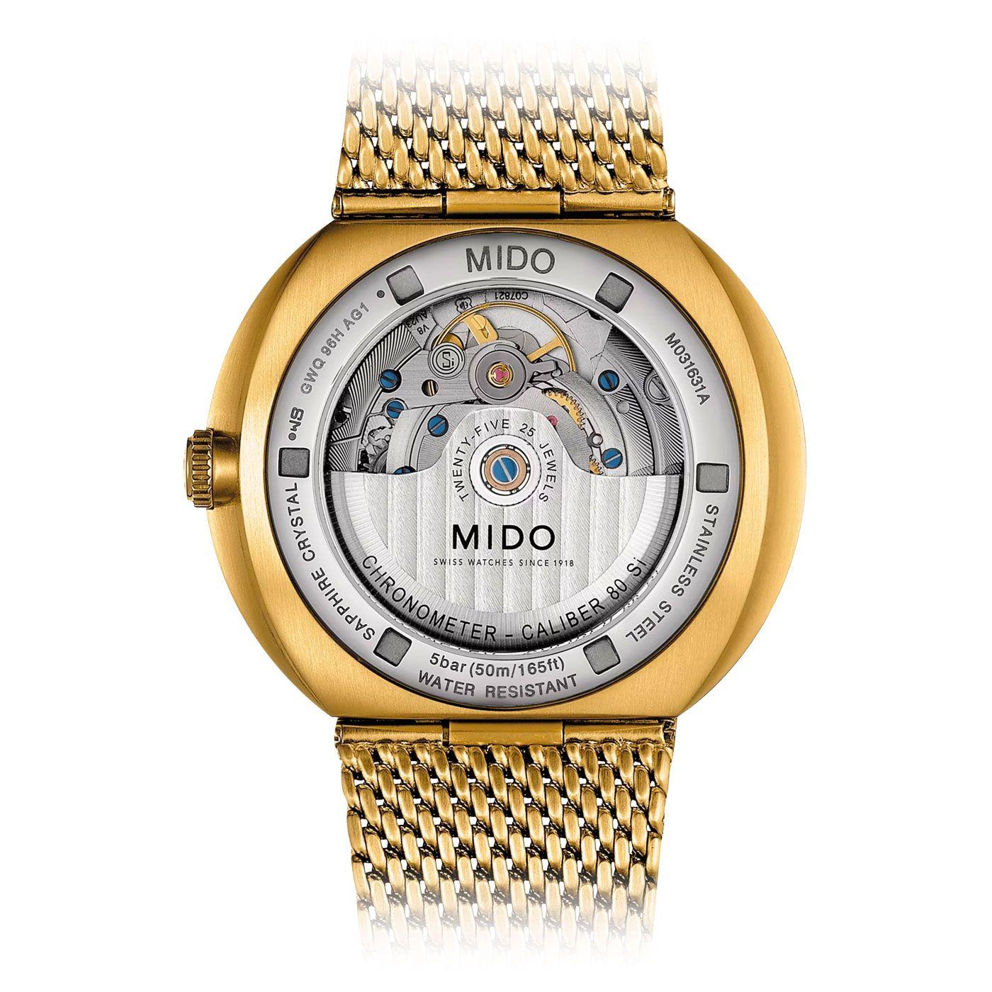 Reloj Mido Comander Icone Dorado-1