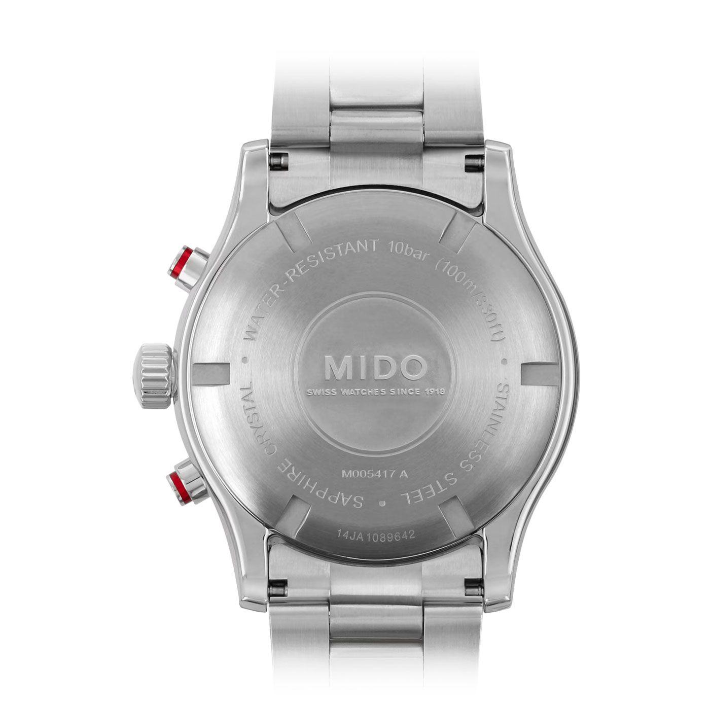 Reloj Mido Multifort Quartz Rojo-2