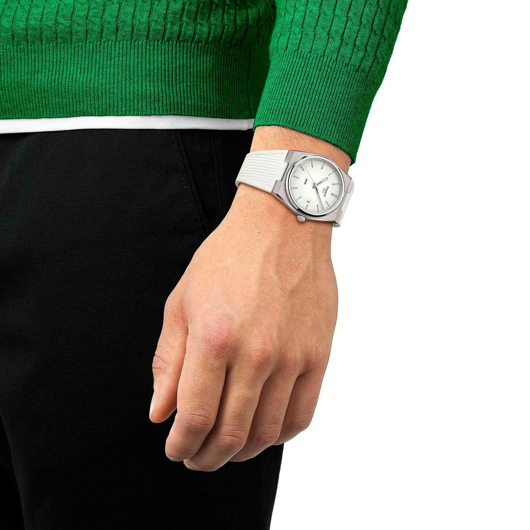 Reloj Tissot PRX 40mm Blanco-1