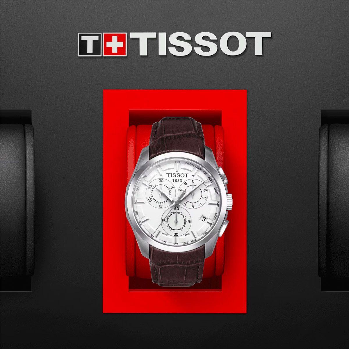 Reloj Tissot Couturier Chronograph Marrón-2