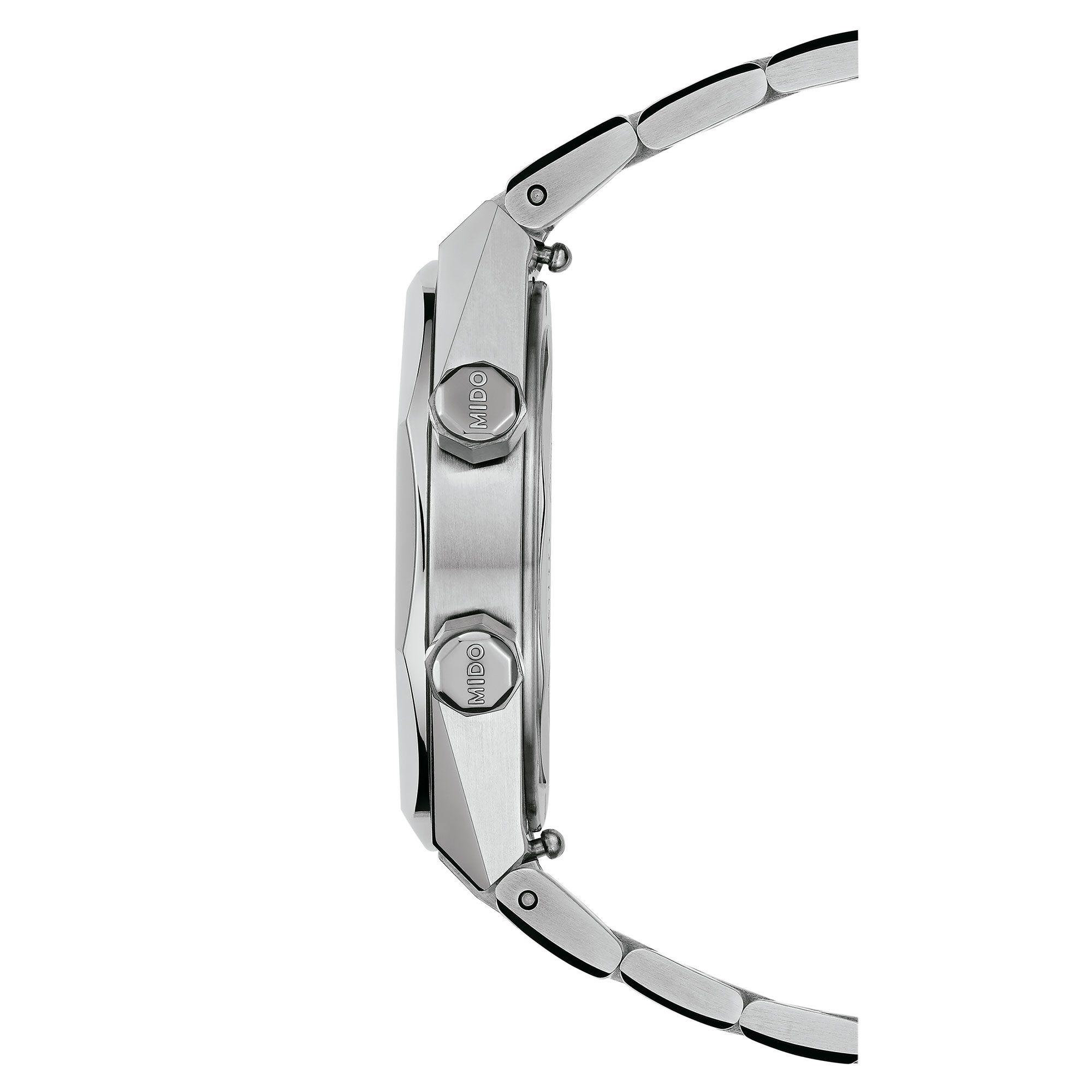 Reloj Mido Multifort 8 Two Crowns Grafito-2