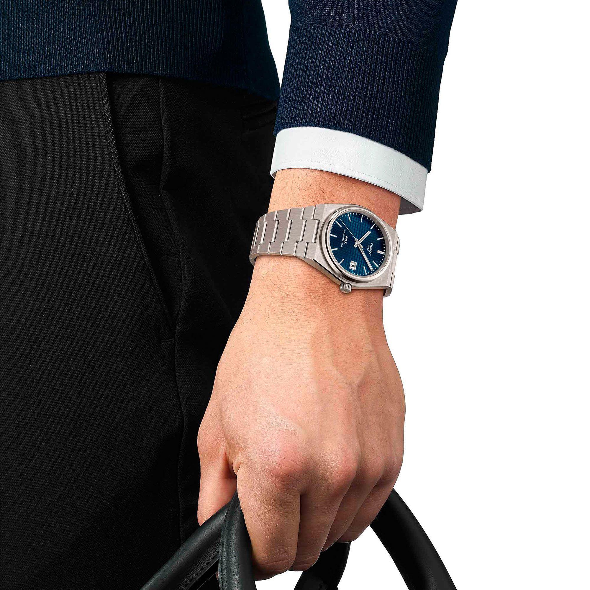 Reloj Tissot PRX Titanio 38MM Azul-3