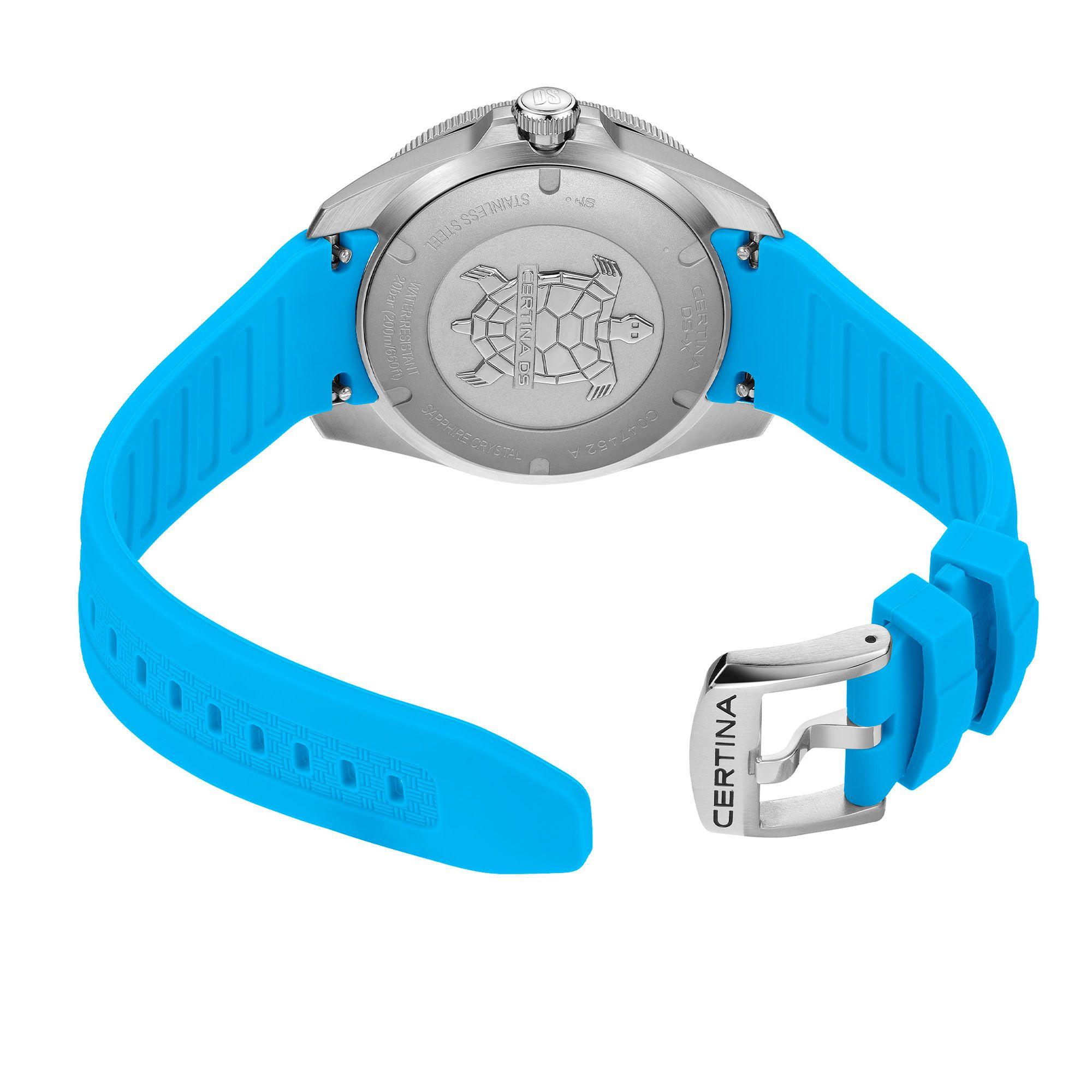 Reloj Certina DS-X GMT 41MM Resina Celeste-3