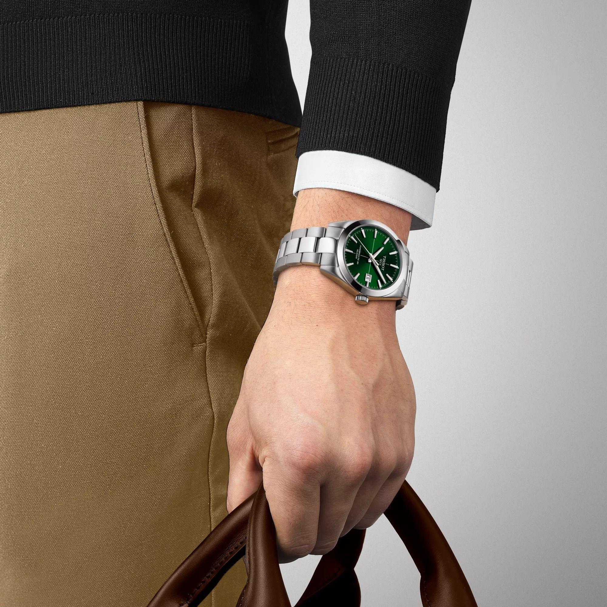 Reloj Tissot Gentleman Acero Verde-2