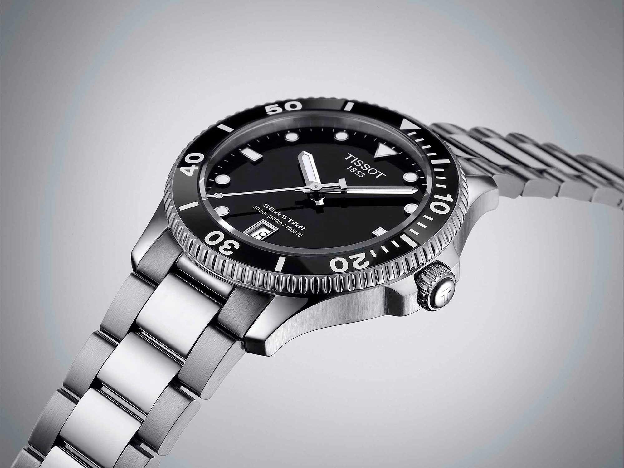 Reloj Tissot Seastar Acero Negro-2