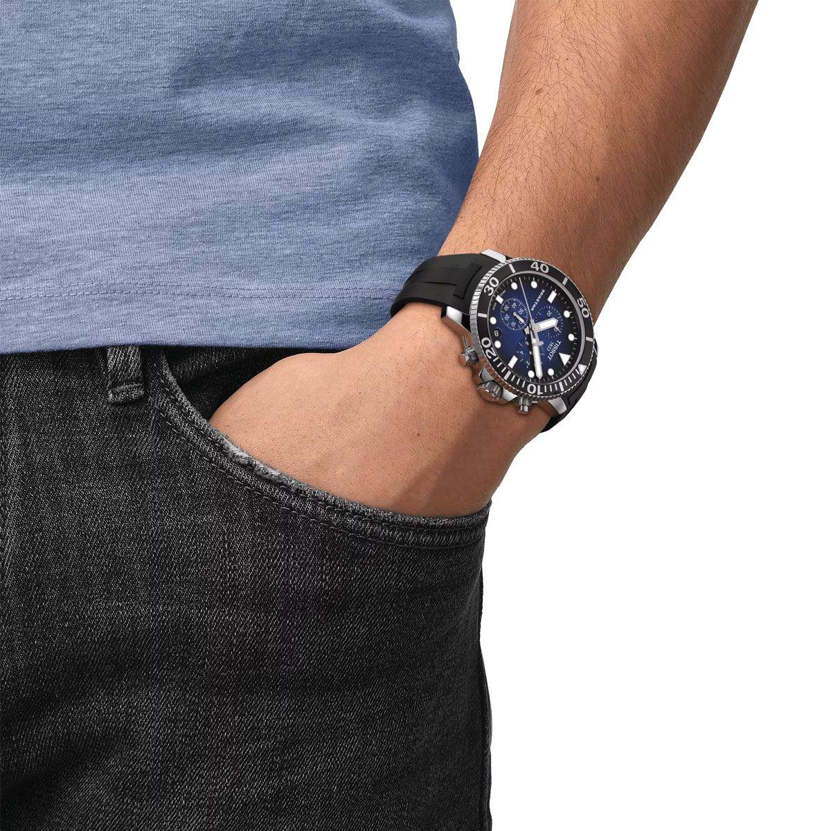 Reloj Tissot Seastar 1000 Chronograph Negro-4