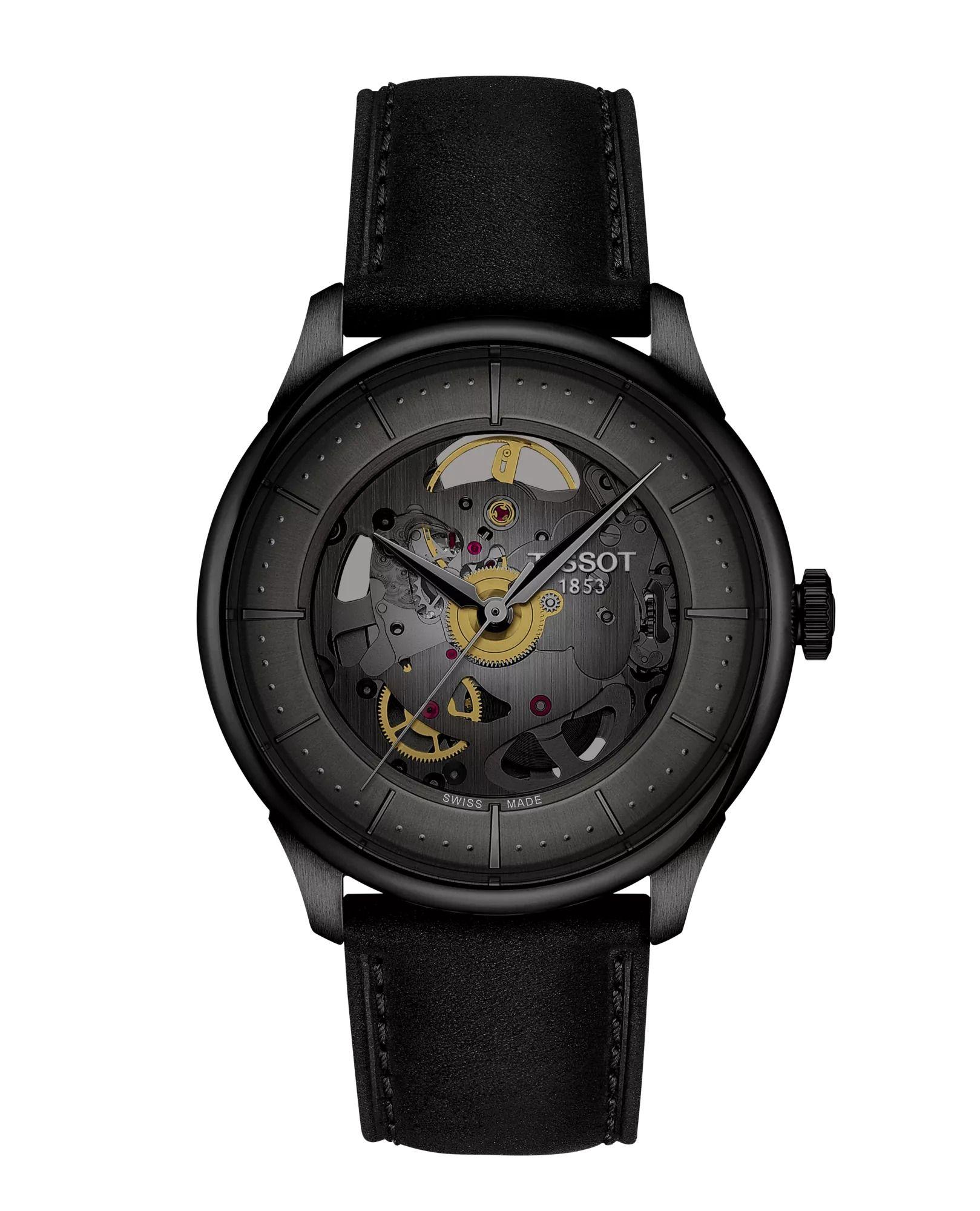 Reloj Tissot Chemin Des Tourelles Skeleton Negro-0