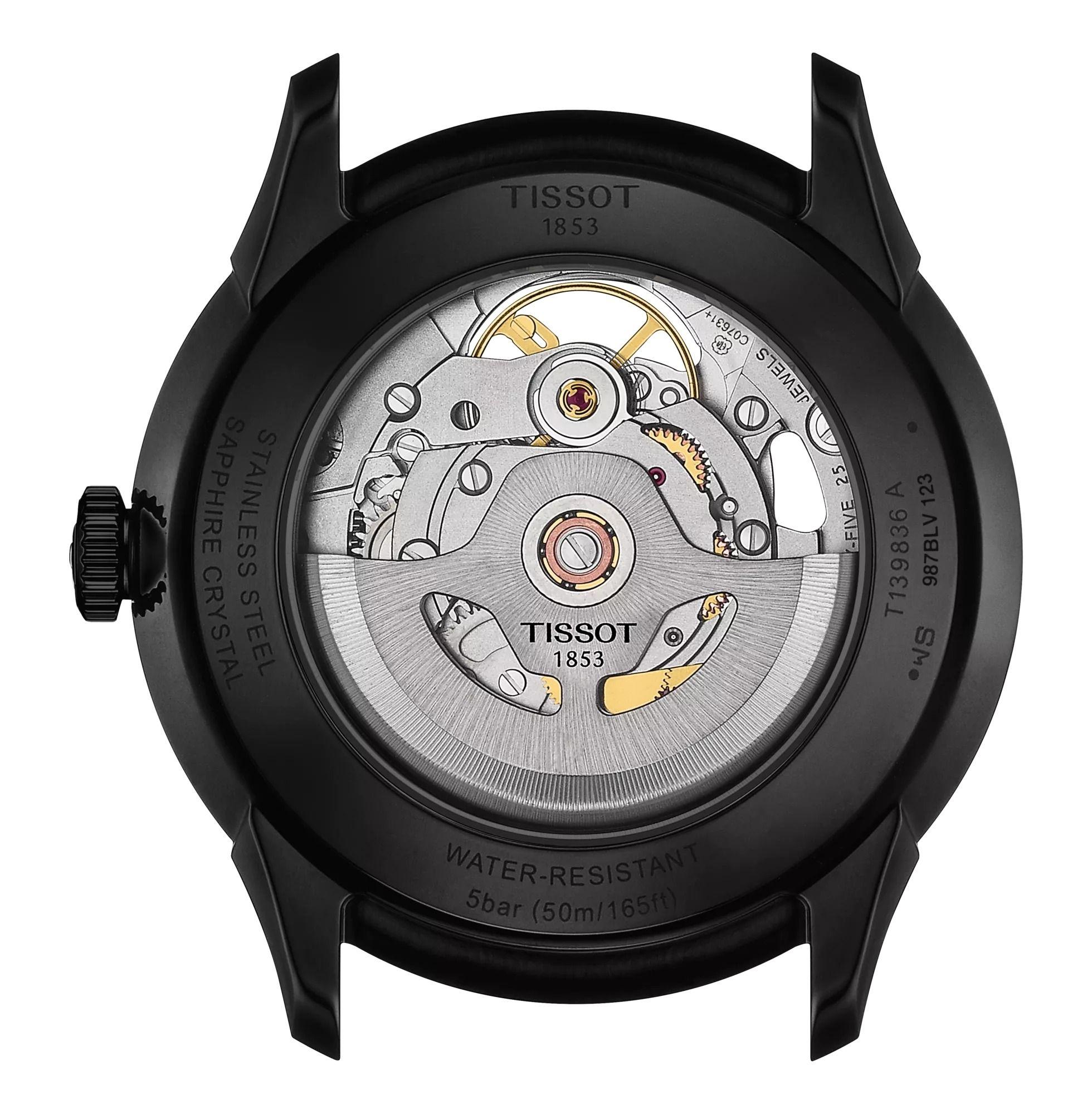 Reloj Tissot Chemin Des Tourelles Skeleton Negro-1