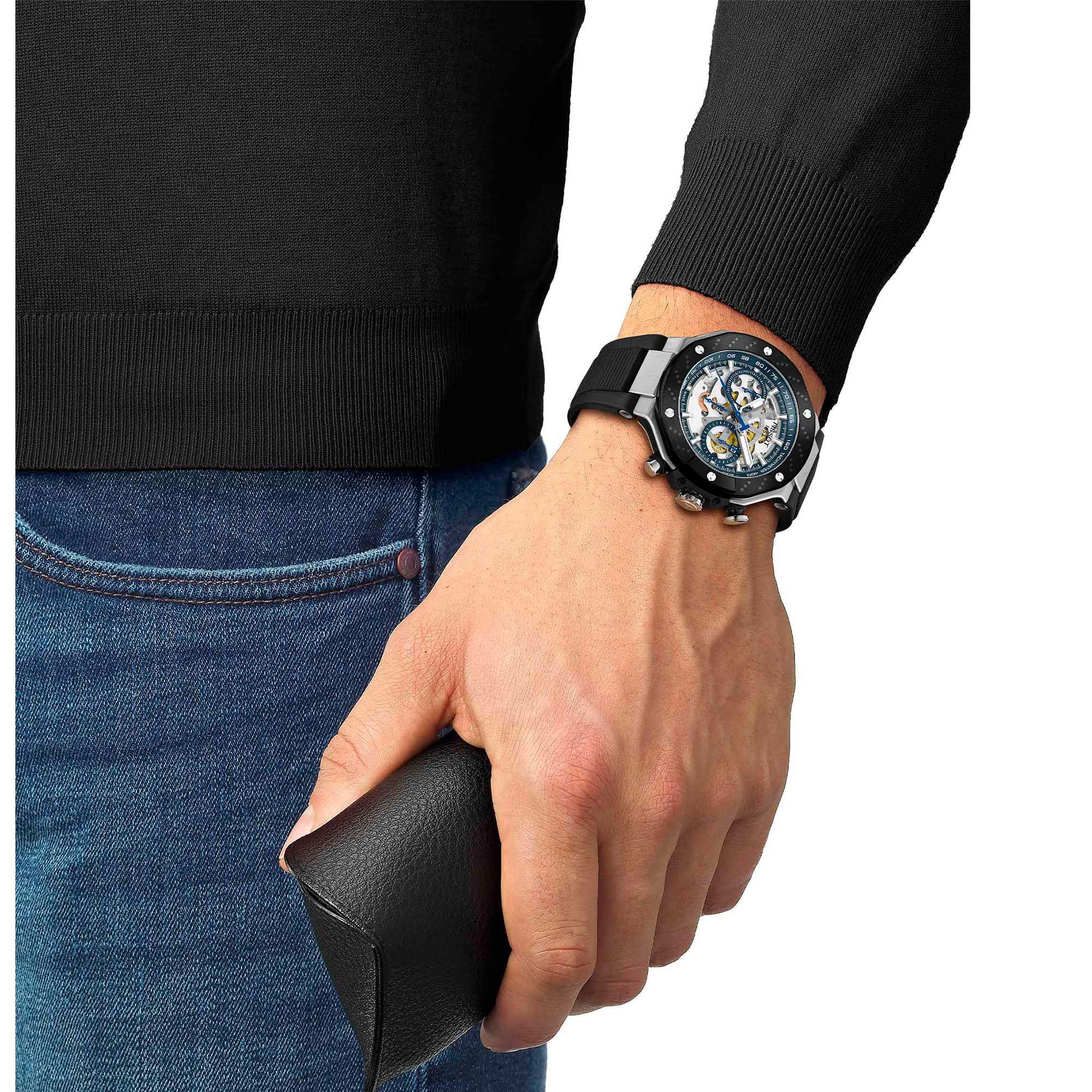 Reloj Tissot T-Race Moto GP 45MM Resina Azul-4