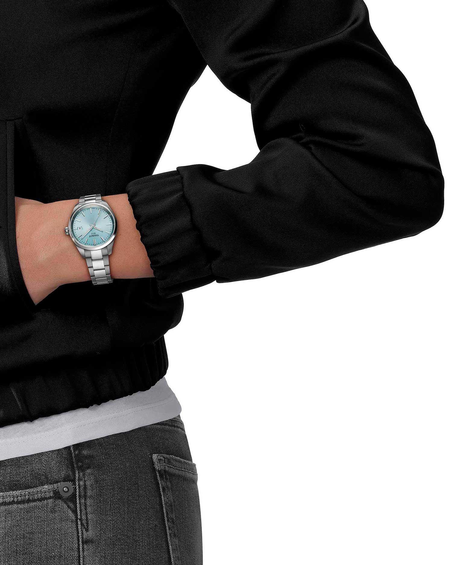 Reloj Tissot Pr100 Classic Acero Celeste-3