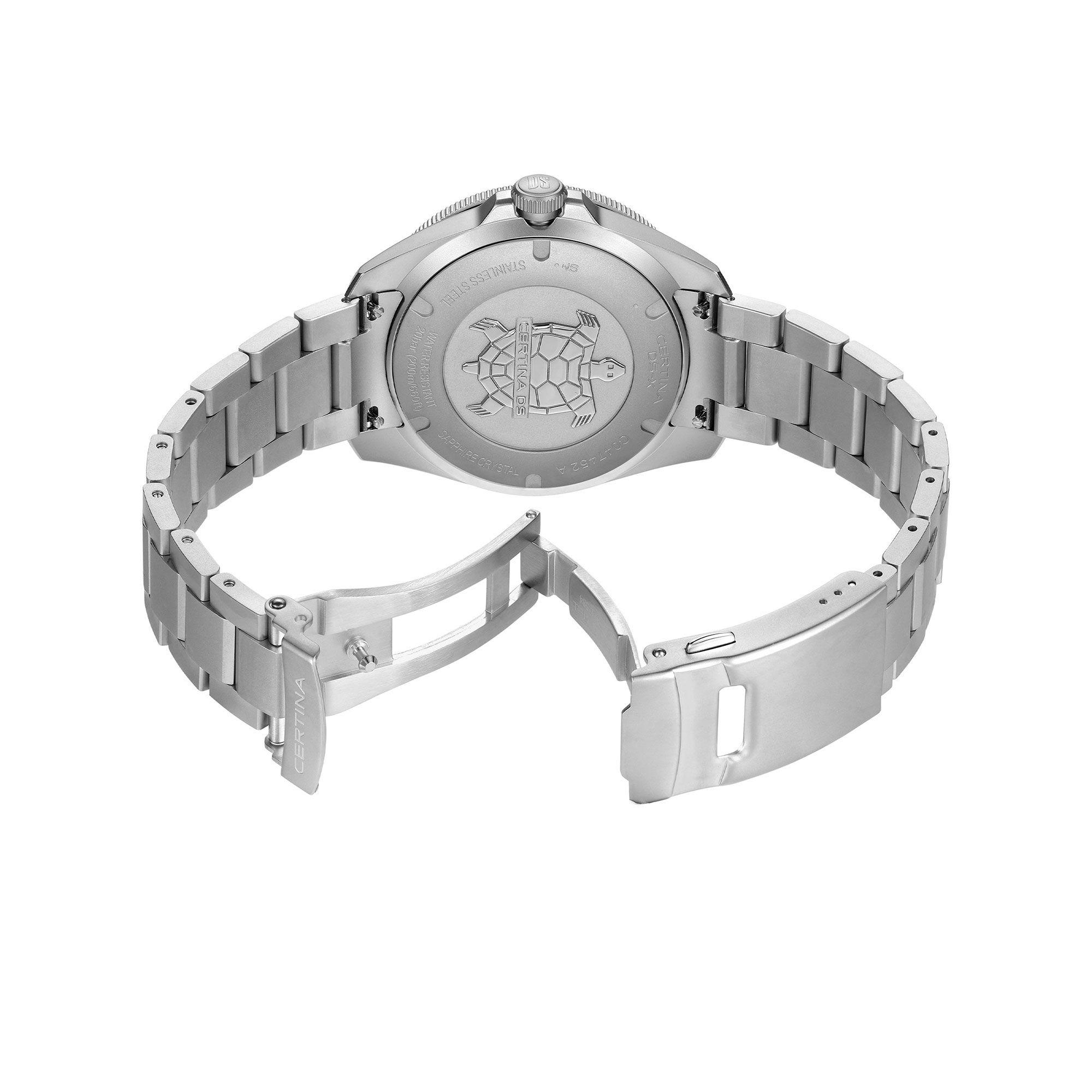 Reloj Certina DS-X GMT 41MM Acero Verde-3