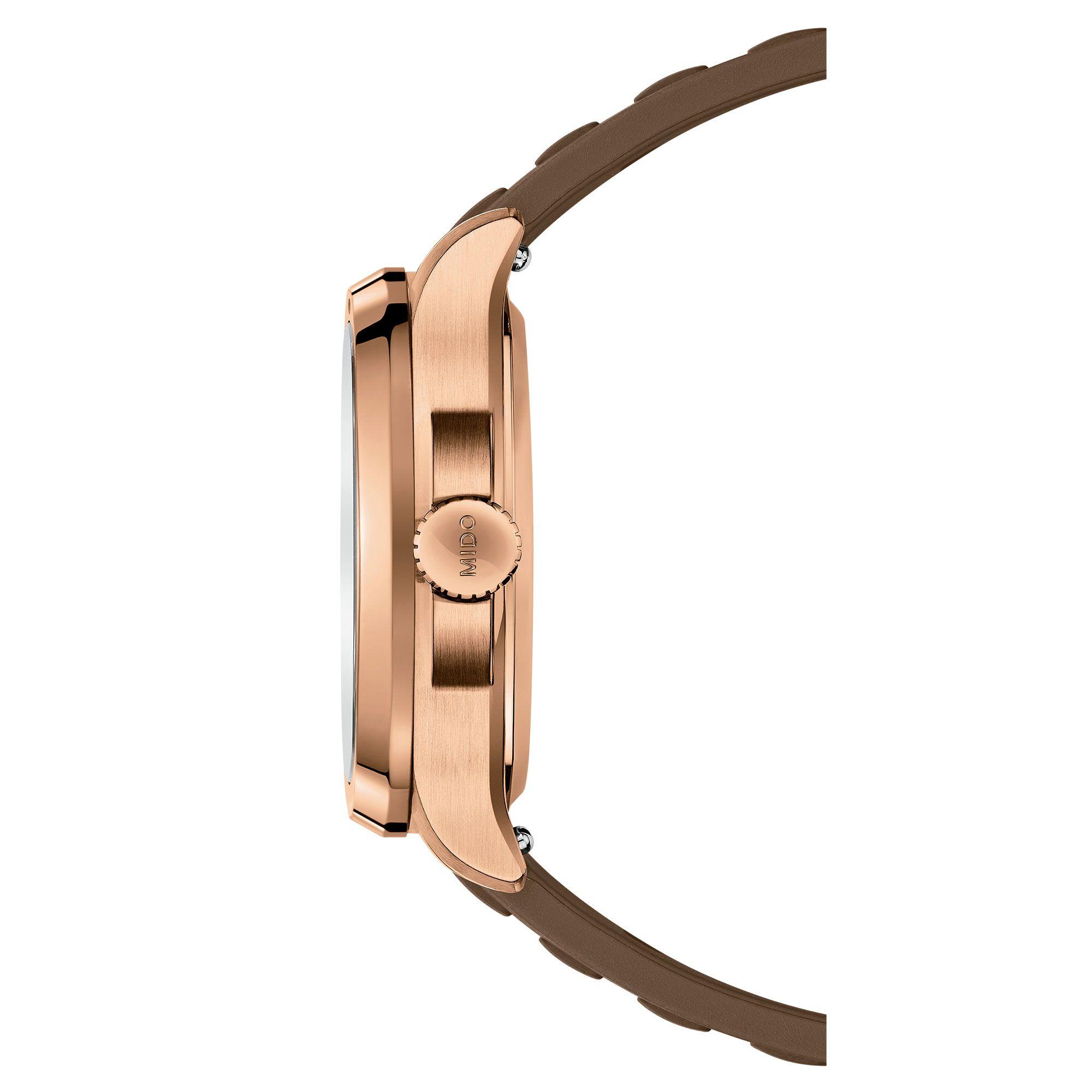 Reloj Mido Multifort TV Big Date Resina Brown-2