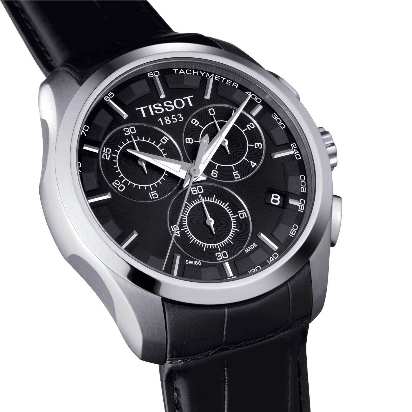 Reloj Tissot Couturier Chronograph Negro-2