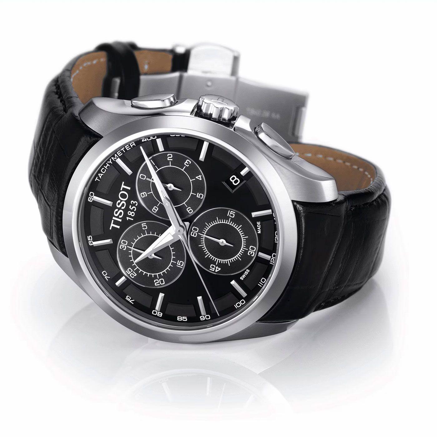 Reloj Tissot Couturier Chronograph Negro-3