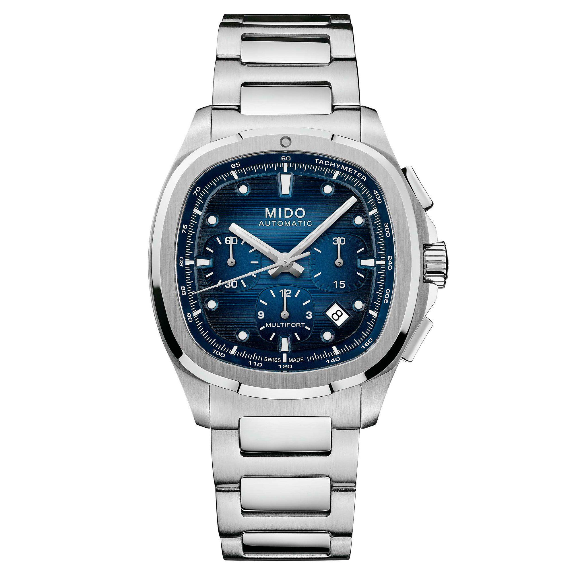 Reloj Mido Multifort TV Chronograph Azul-0