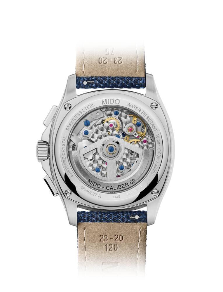 Reloj Mido Multifort TV Chronograph Azul-2