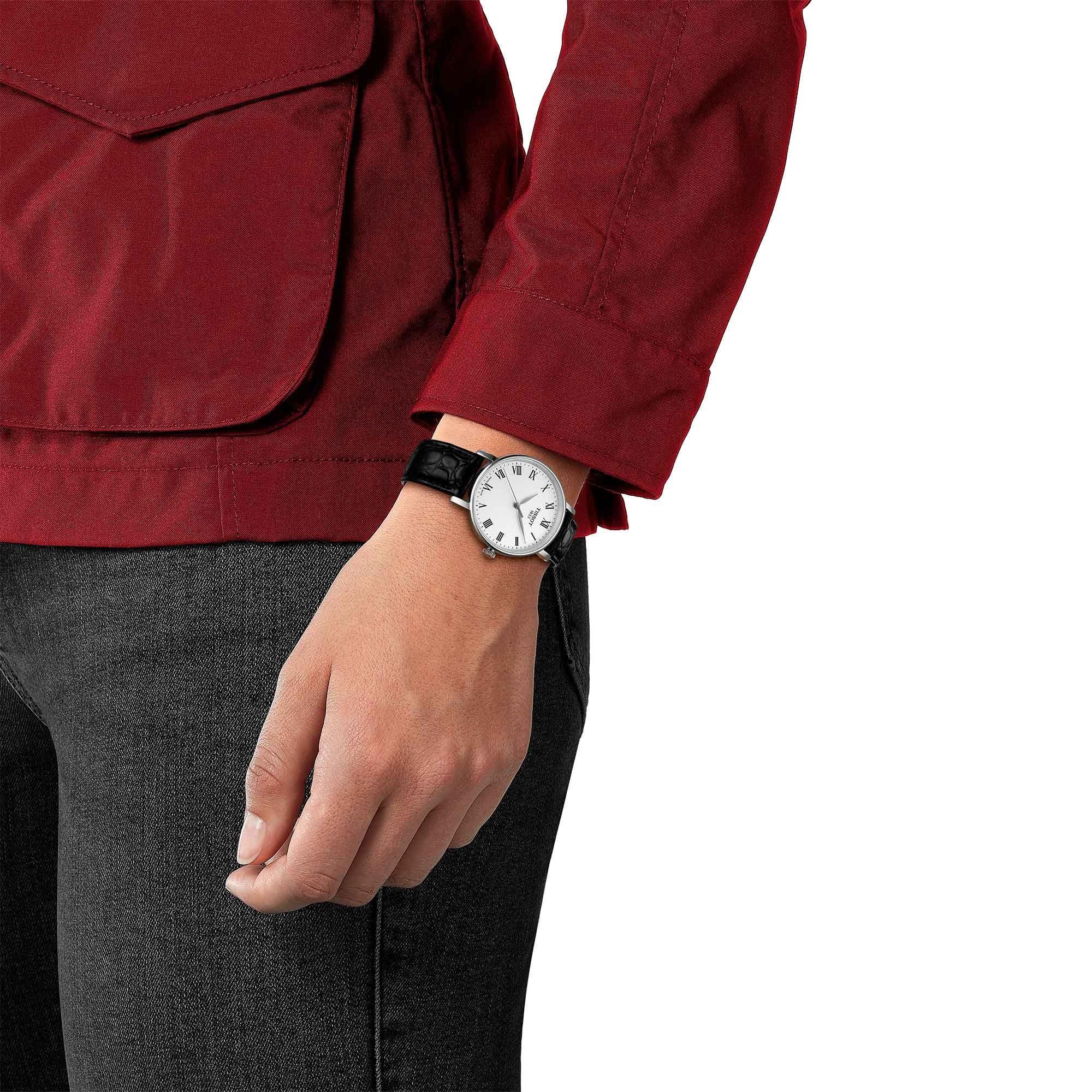 Reloj Tissot Everytime Cuero Negro 34 mm-2