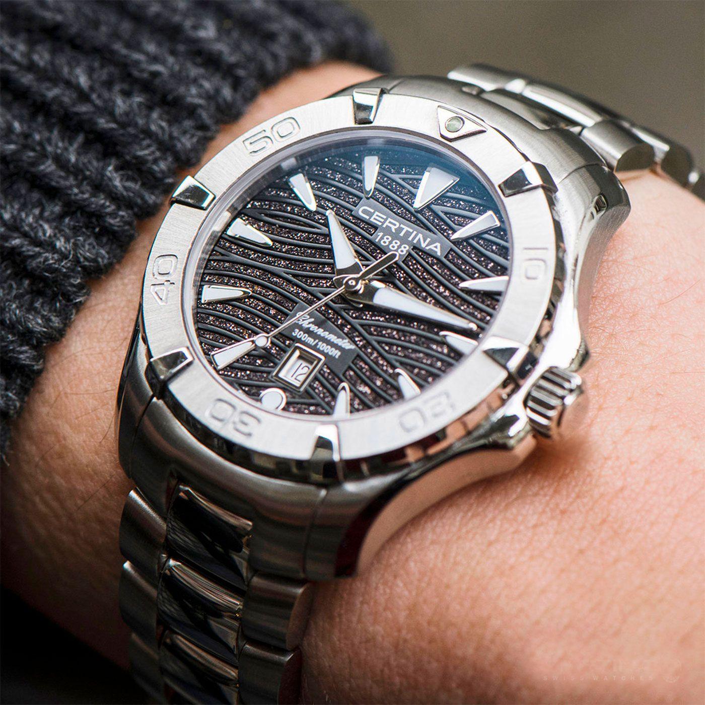 Reloj Certina DS Action Acero Negro-2