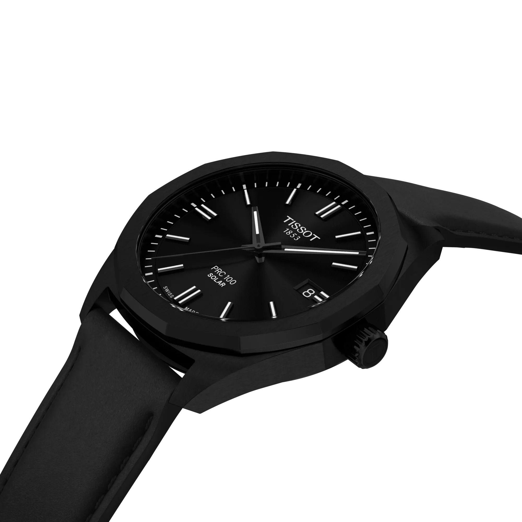 Reloj Tissot PRC 100 Solar Cuero Negro-3