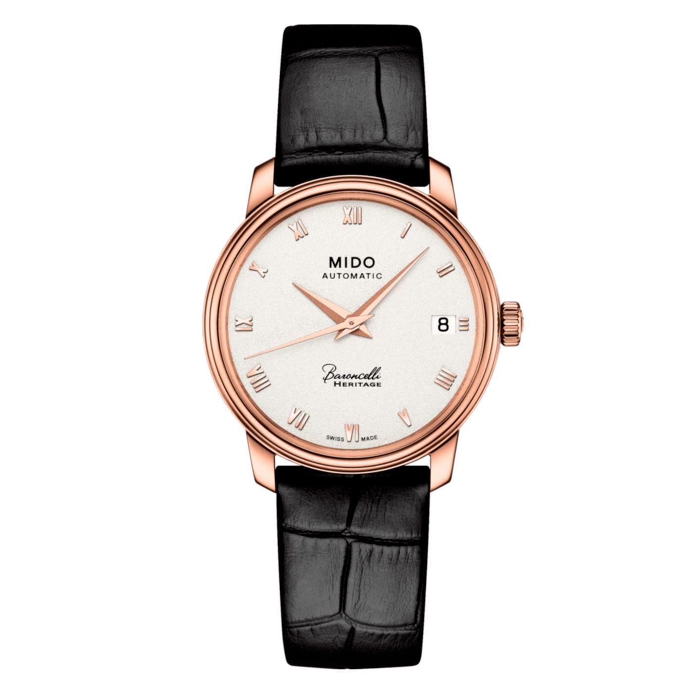 Reloj Mido Baronceli Heritage Lady Café-0